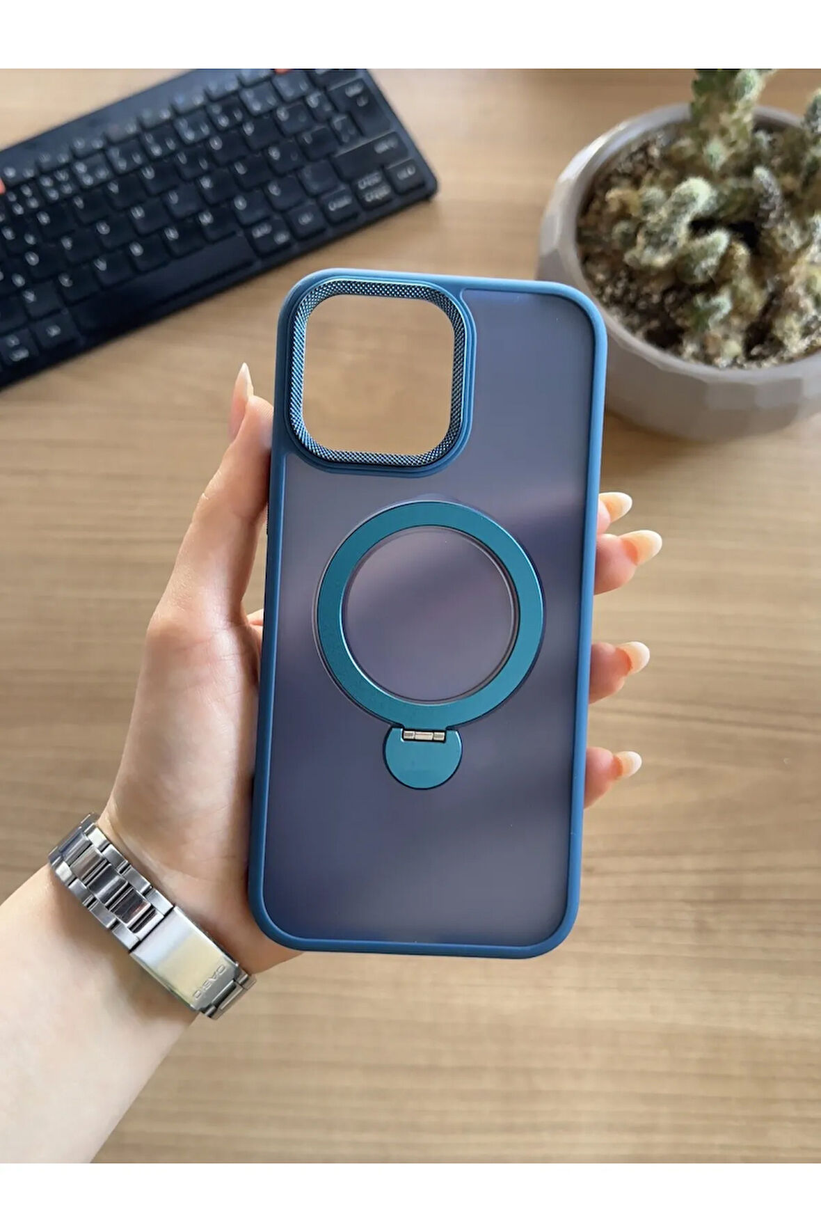 iPhone 16 Pro Max Standlı Ve MagSafe Kılıf Soocase622