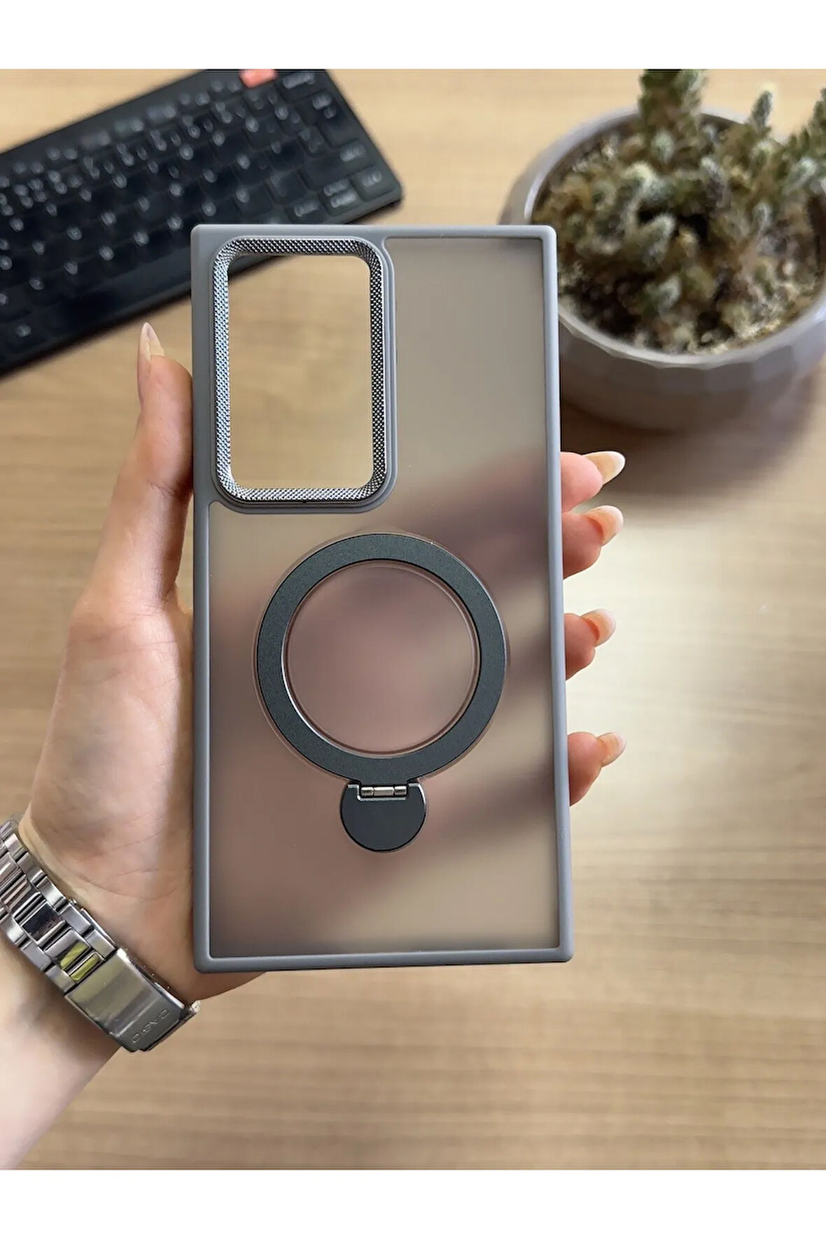 Samsung S24 Ultra Standlı Ve MagSafe Kılıf Soocase622