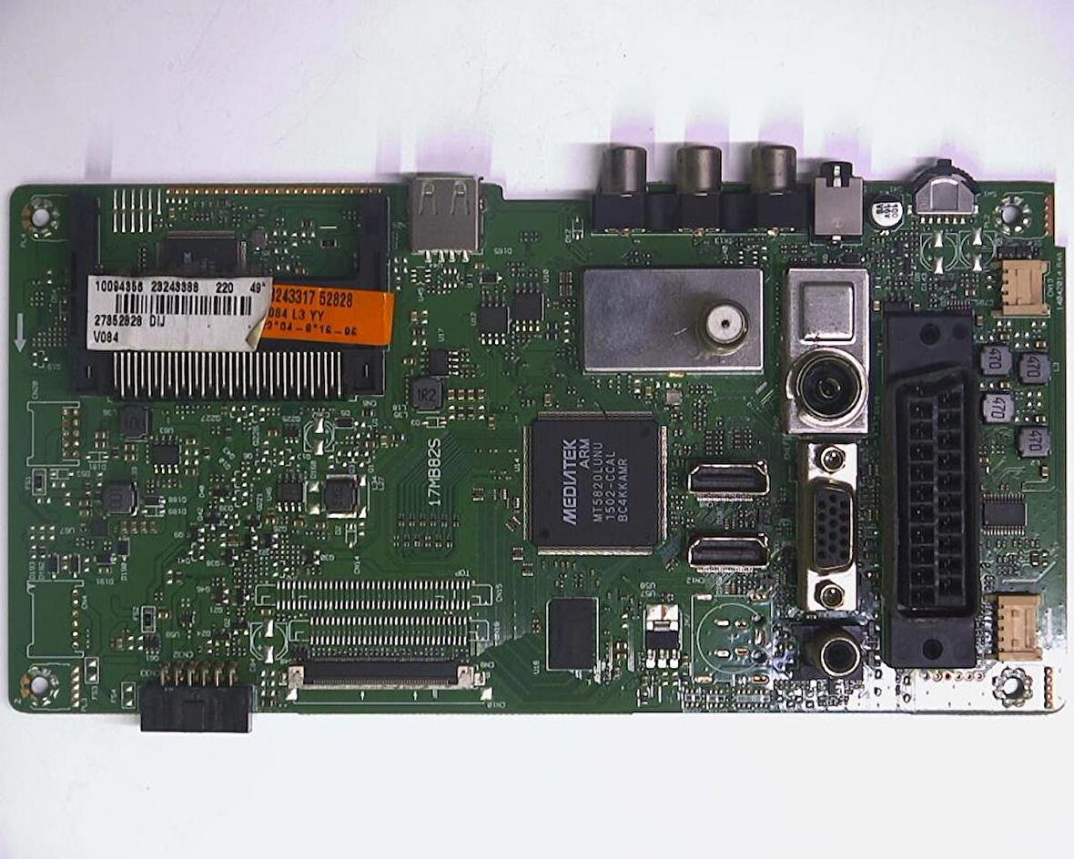 17MB82S, 23243388, 23243317, Vestel 49FA5000, Main Board, Anakart, VES490UNDL-2D 