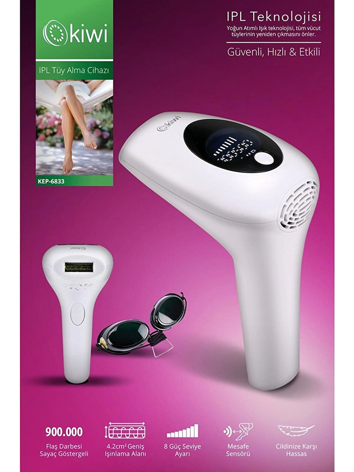 KEP-6833 Pro Ipl / Lazer Epilasyon
