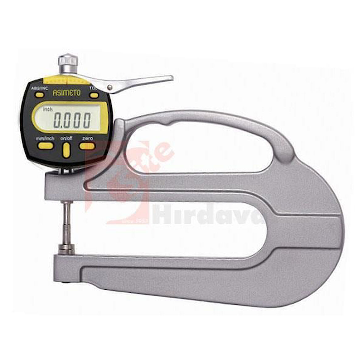 Asimeto AS-495 Dijital Kalınlık Komparatörü 0-10mm Kapasite 0.001mm Hassasiyet 120mm Derinlik