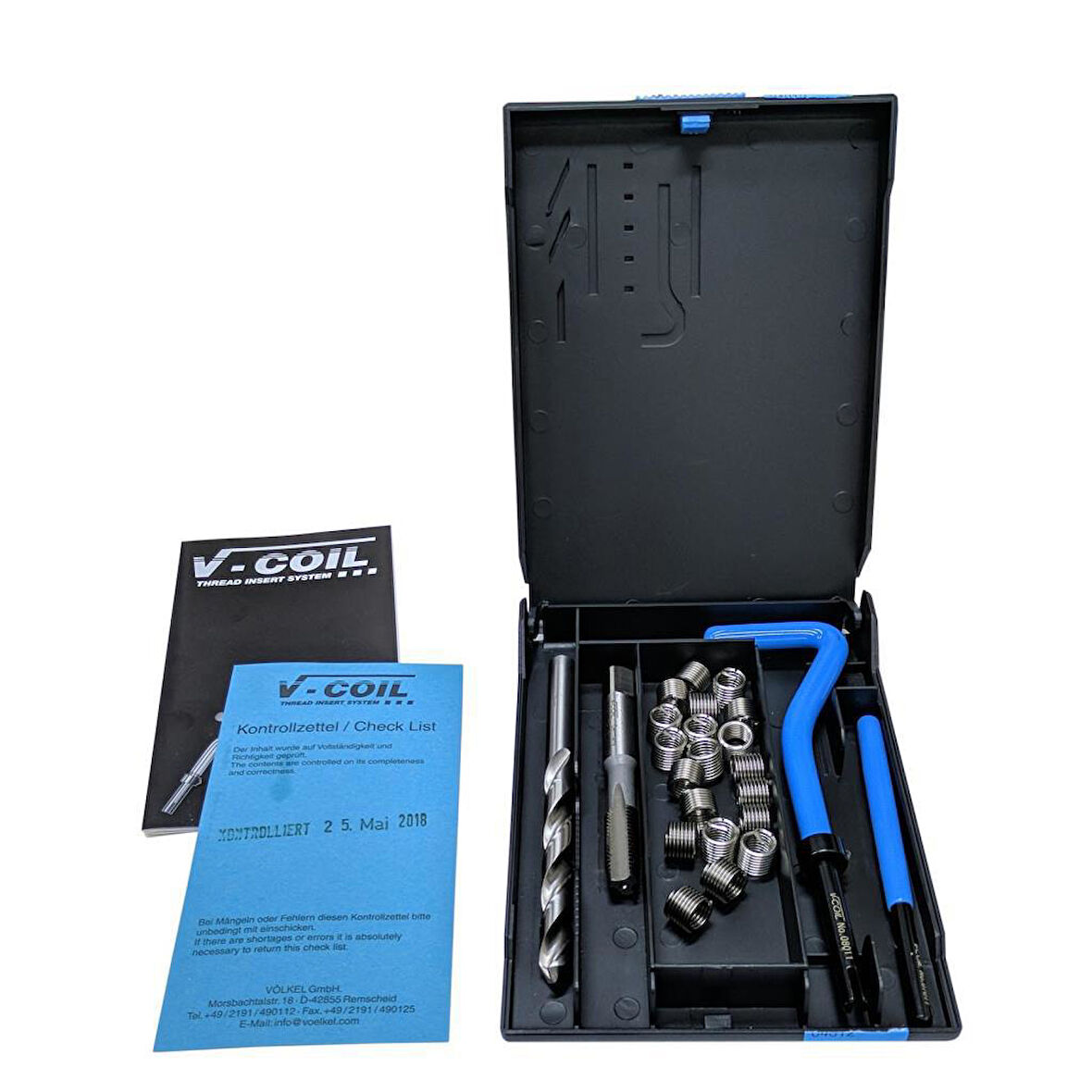 V-Coil UNC 7/16"-14 Helicoil Seti Diş Tamir Takımı