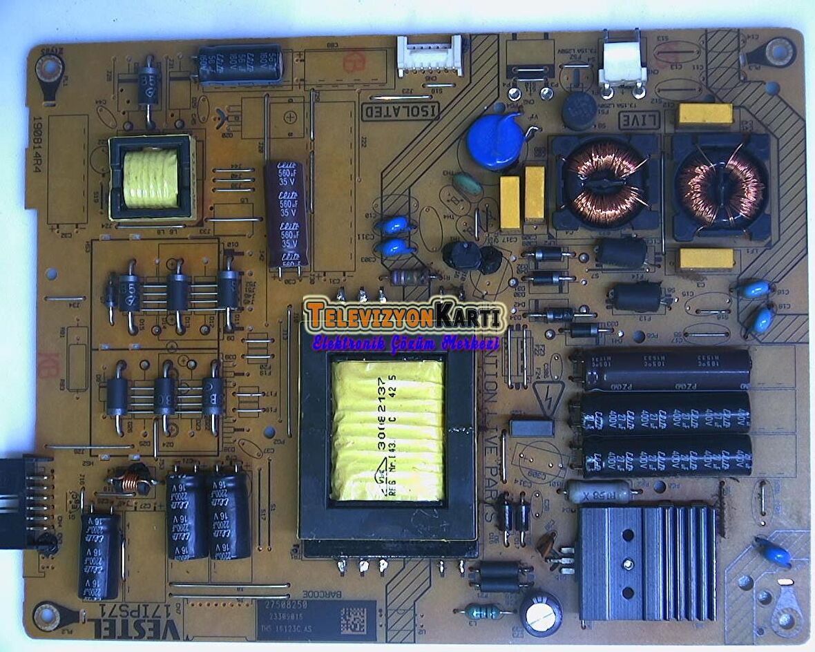 17IPS71, 23309016, 190814R4, VESTEL 43FA8500, Power Board, Besleme, VES430UNSL-3D-U01