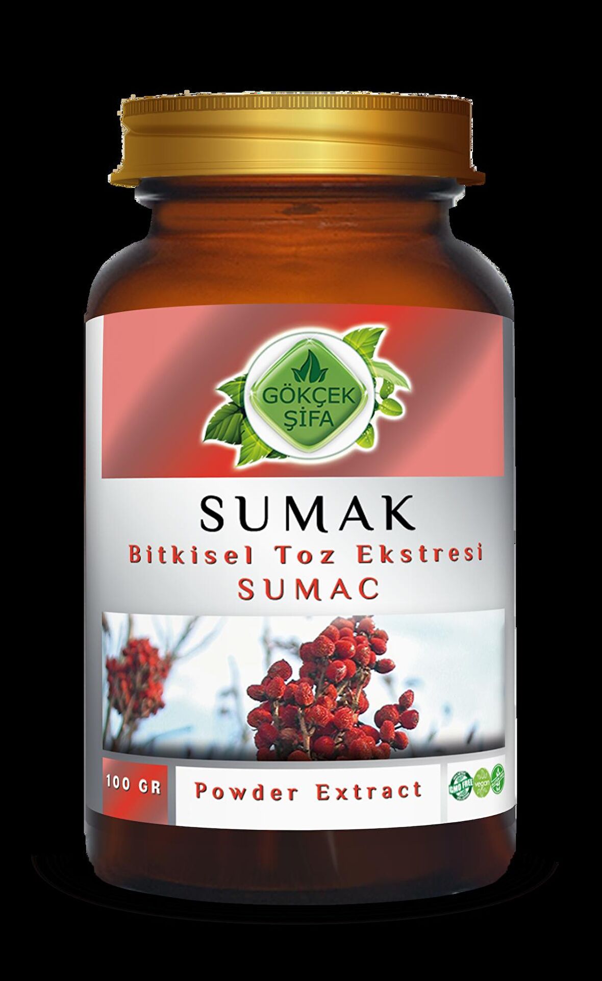 Sumak Toz Ekstresi 100 Gr. Cam Kavanoz
