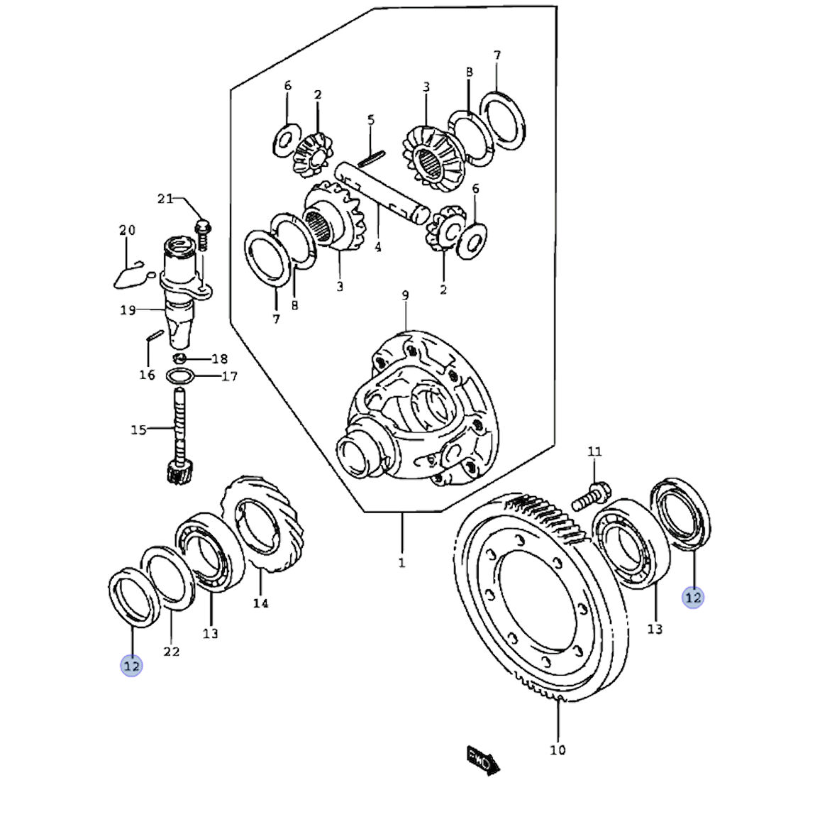 Suzuki Swift 90-02 Şanzıam Defransyel İstavroz Kutu Keçesi