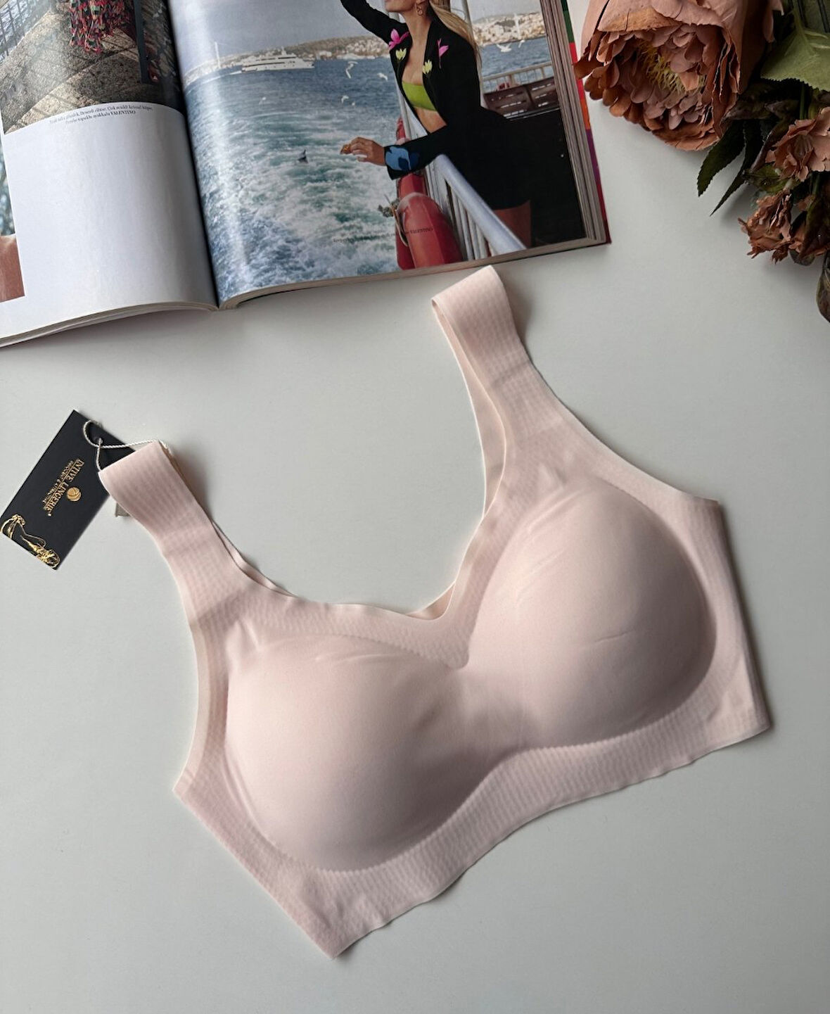 Carla Balensiz Dikişsiz Push-up Invisible Ice-Silk (Görünmez) Sütyen - İthal Bra