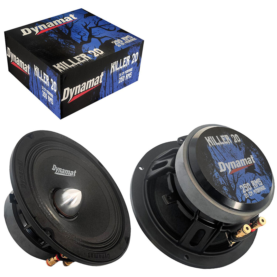 DYNAMAT KILLER-20 Oto Midrange 20cm 250 Watt 2 Adet