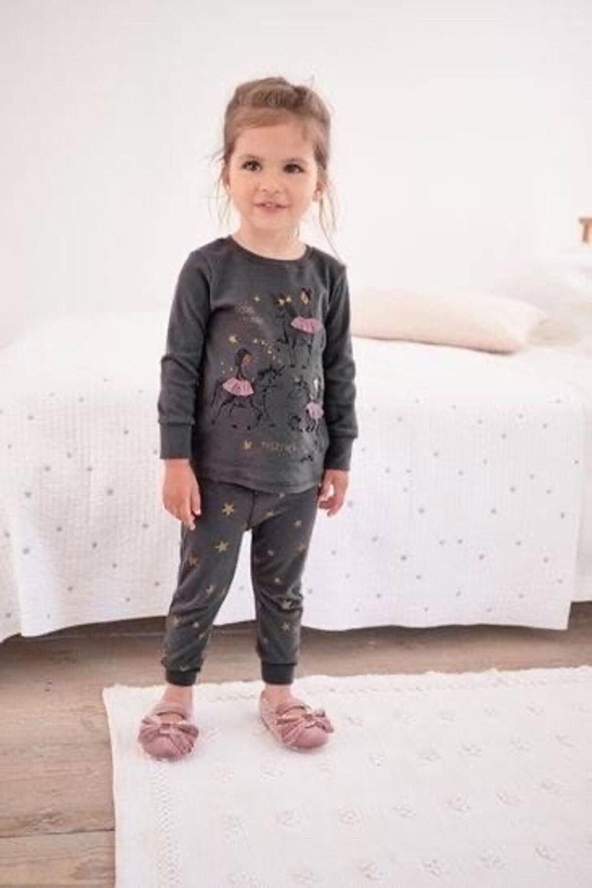 Pamuklu Balerin Pijama Takımı