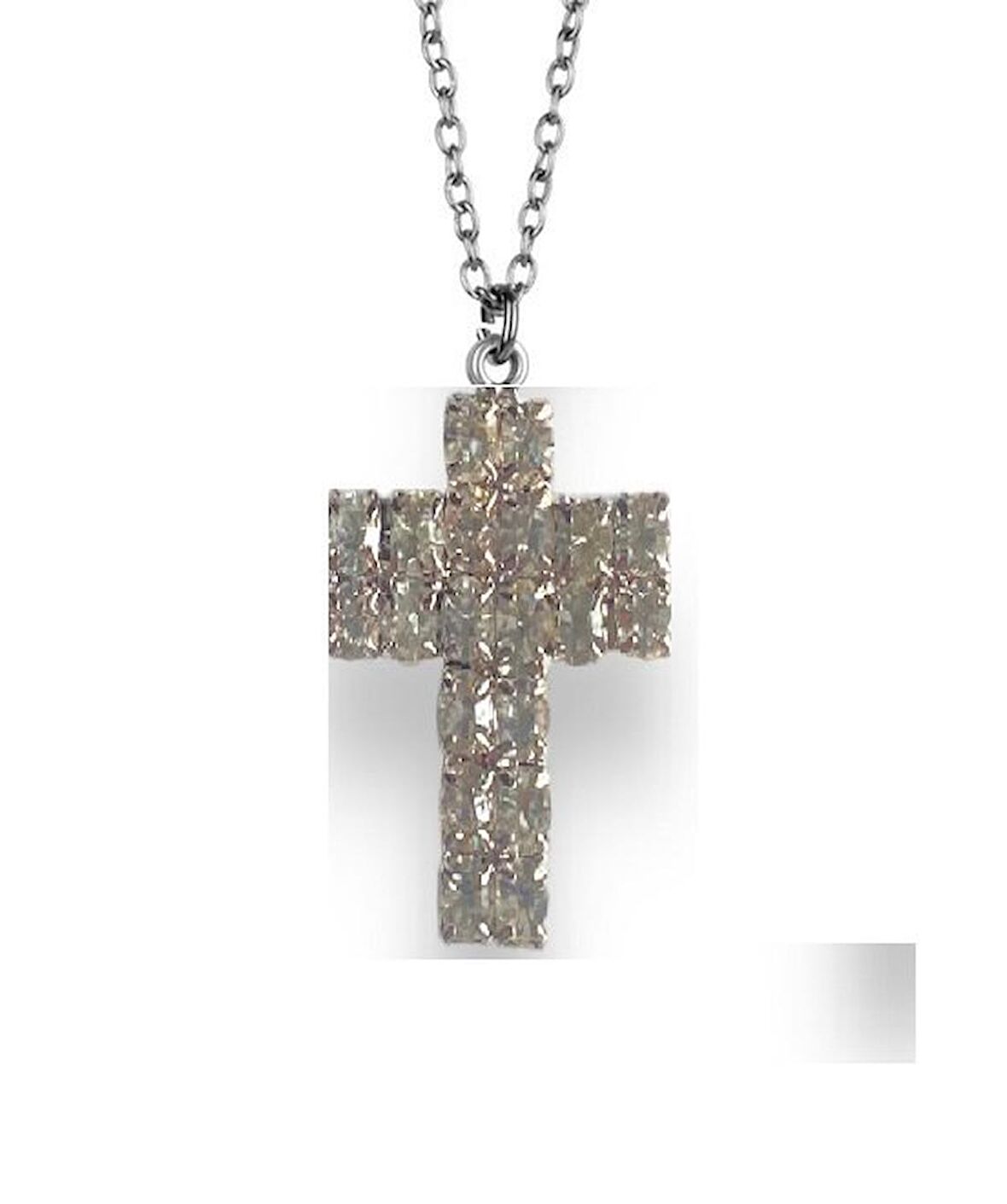 Haç Put Zirkon Taşlı Kadın Kolye