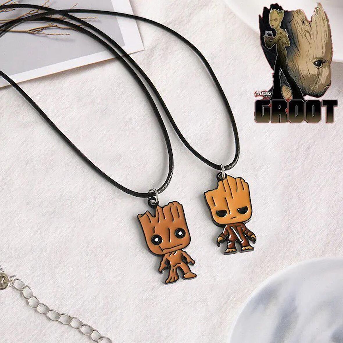 Groot best friends arkadaşlık ikili kolye çift kolye
