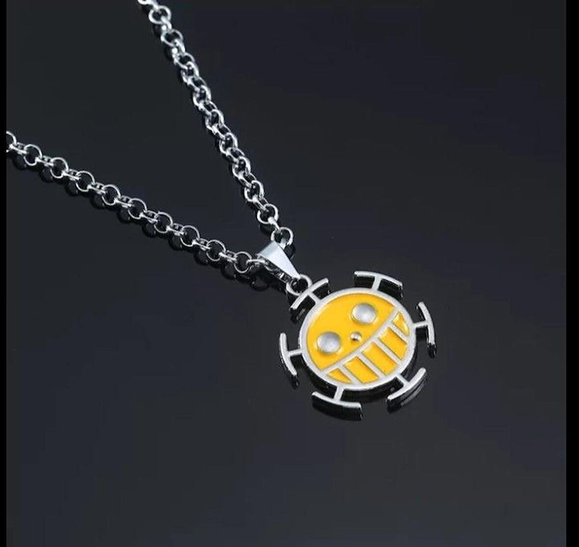 One piece kalp pirates heart korsanları kolye 