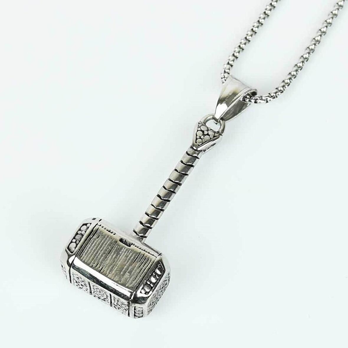 Marvel The Avengers Thor Çekiç Çelik Kolye