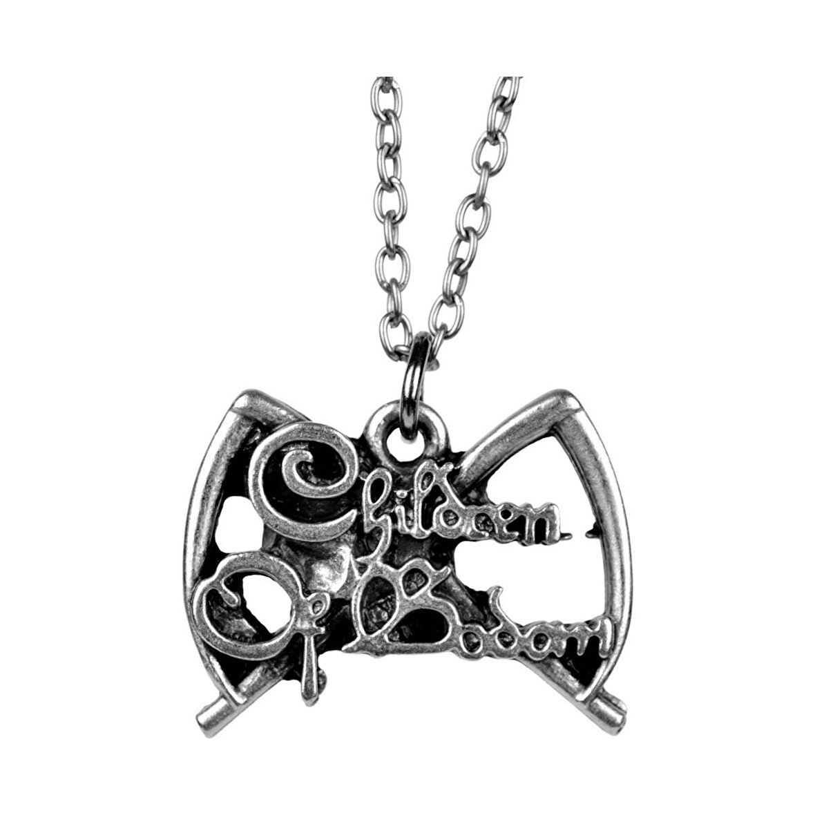 Children Of Bodom Grubu Kolye Erkek Kadın Antik Gümüş Kaplama 60 cm Zincir