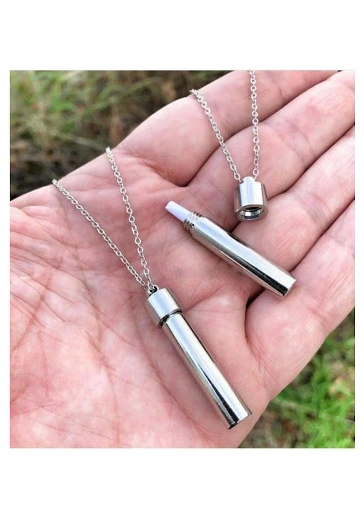 Kapsül Açılabilen Notlu Kapaklı Dilek Kolyesi