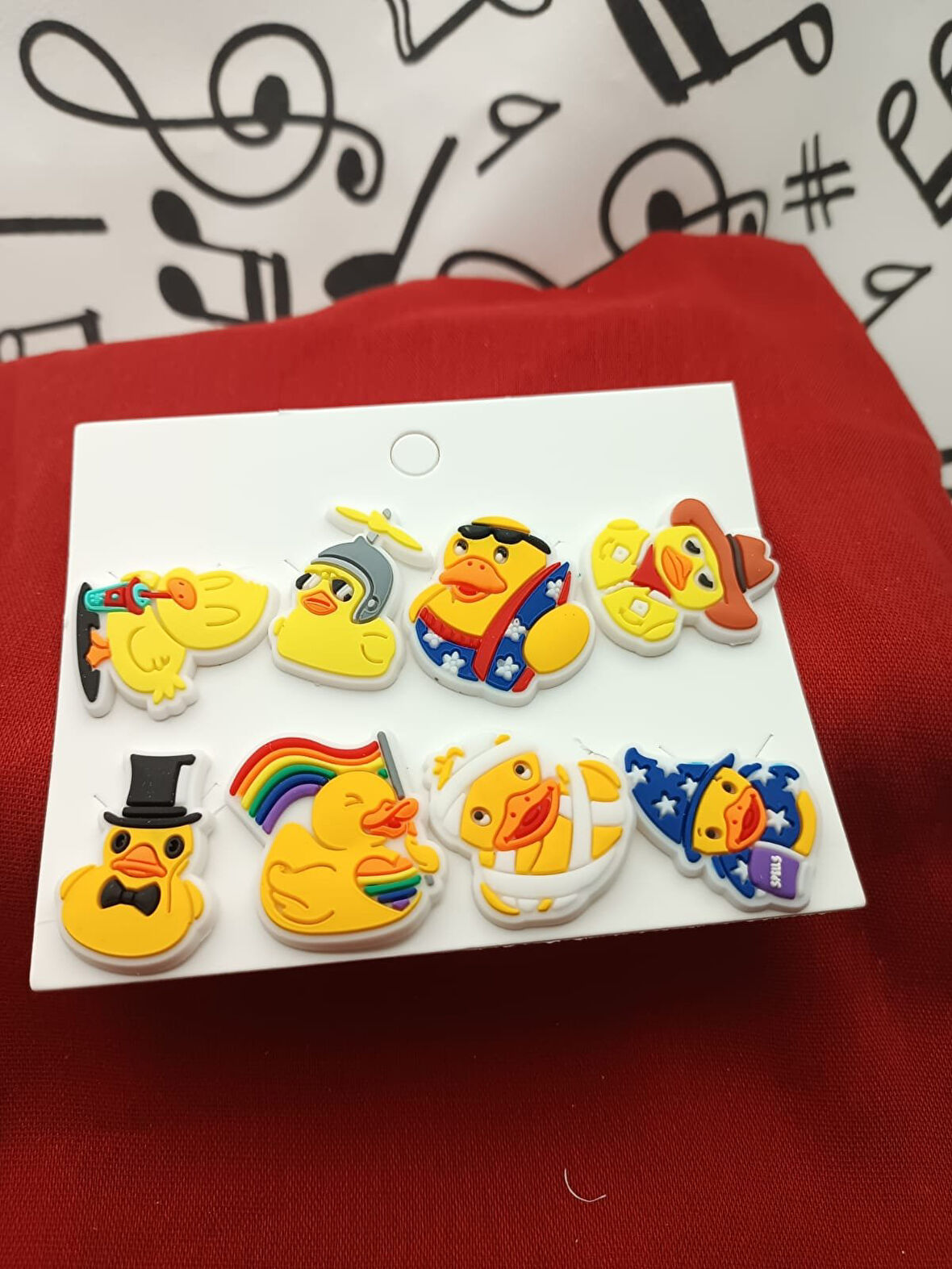 Ördek Duck Desen Terlik Süsü Jibbitz Aksesuarı 8 Adet 1938
