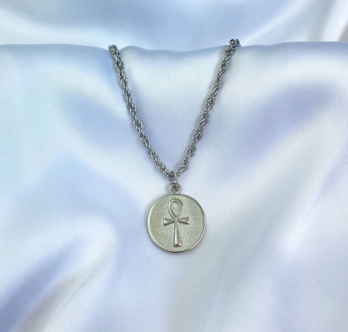 Ankh Nil'in Anahtarı Gotik Unisex Haç Kolye