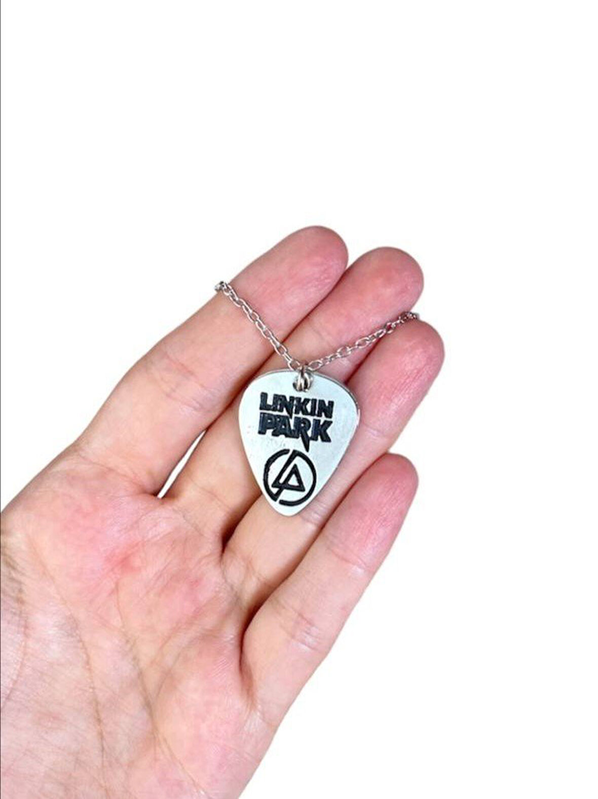 Linkin Park Rock Müzik Grubu Pena Kolye - Gümüş Kaplama ve Kaliteli Tasarım