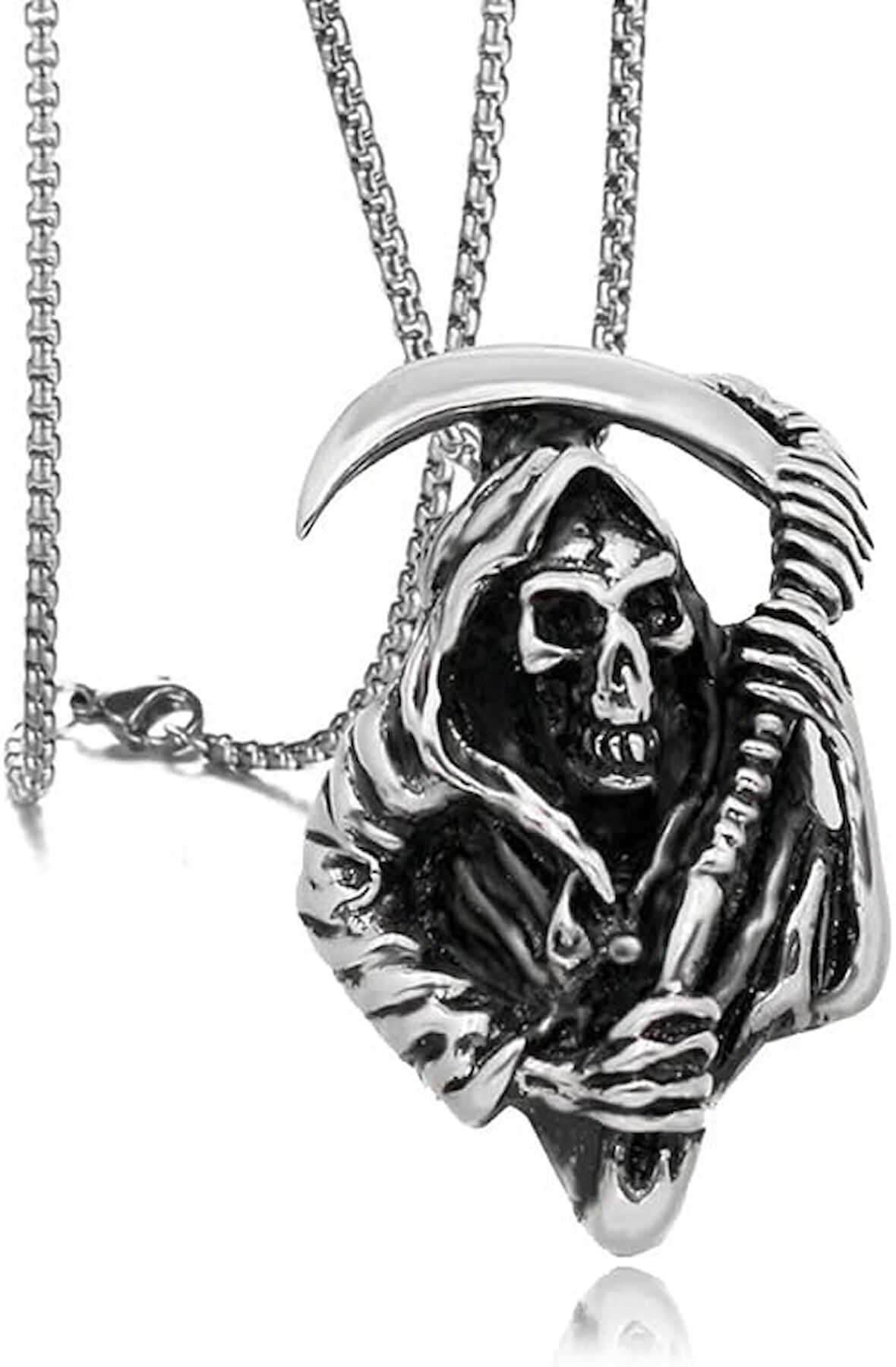Ölüm Meleği Paslanmaz Çelik A Plus Kalite Kolye
