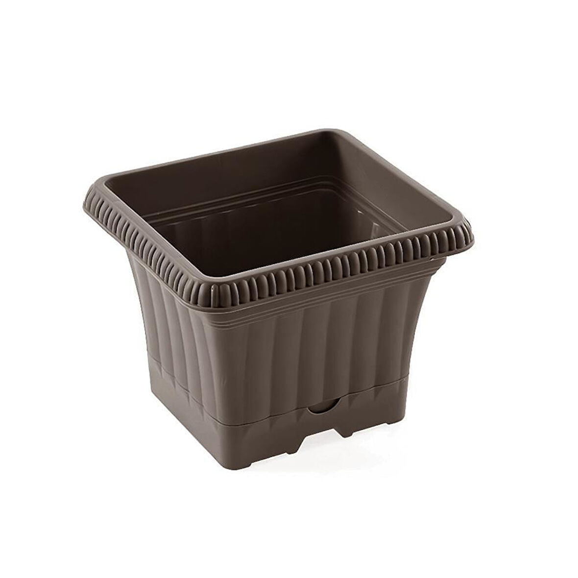 Omnipazar SO-OB00 Dekoratif Ova Balkon Saksı 2.2 Litre No 0 Mocha