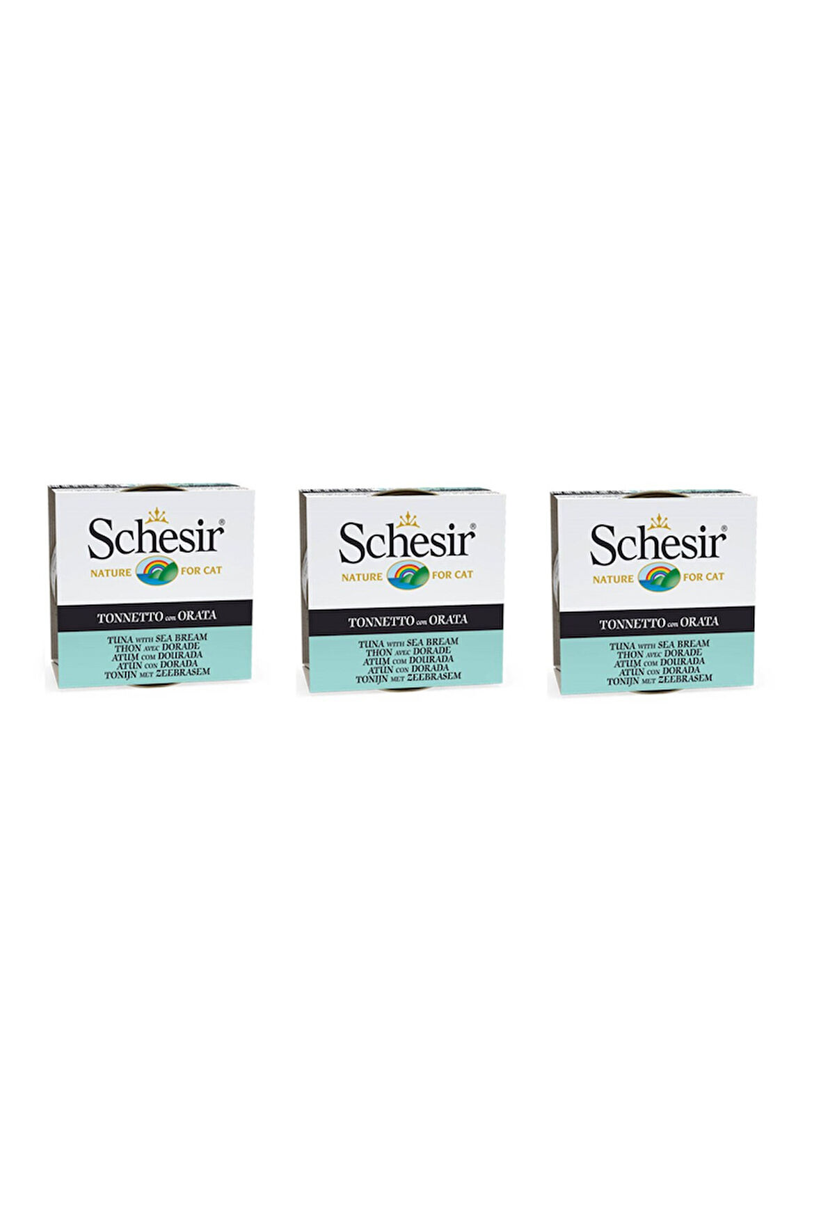 Schesir Ton & Çipura Kedi Konservesi 85 Gr. X 3 Adet