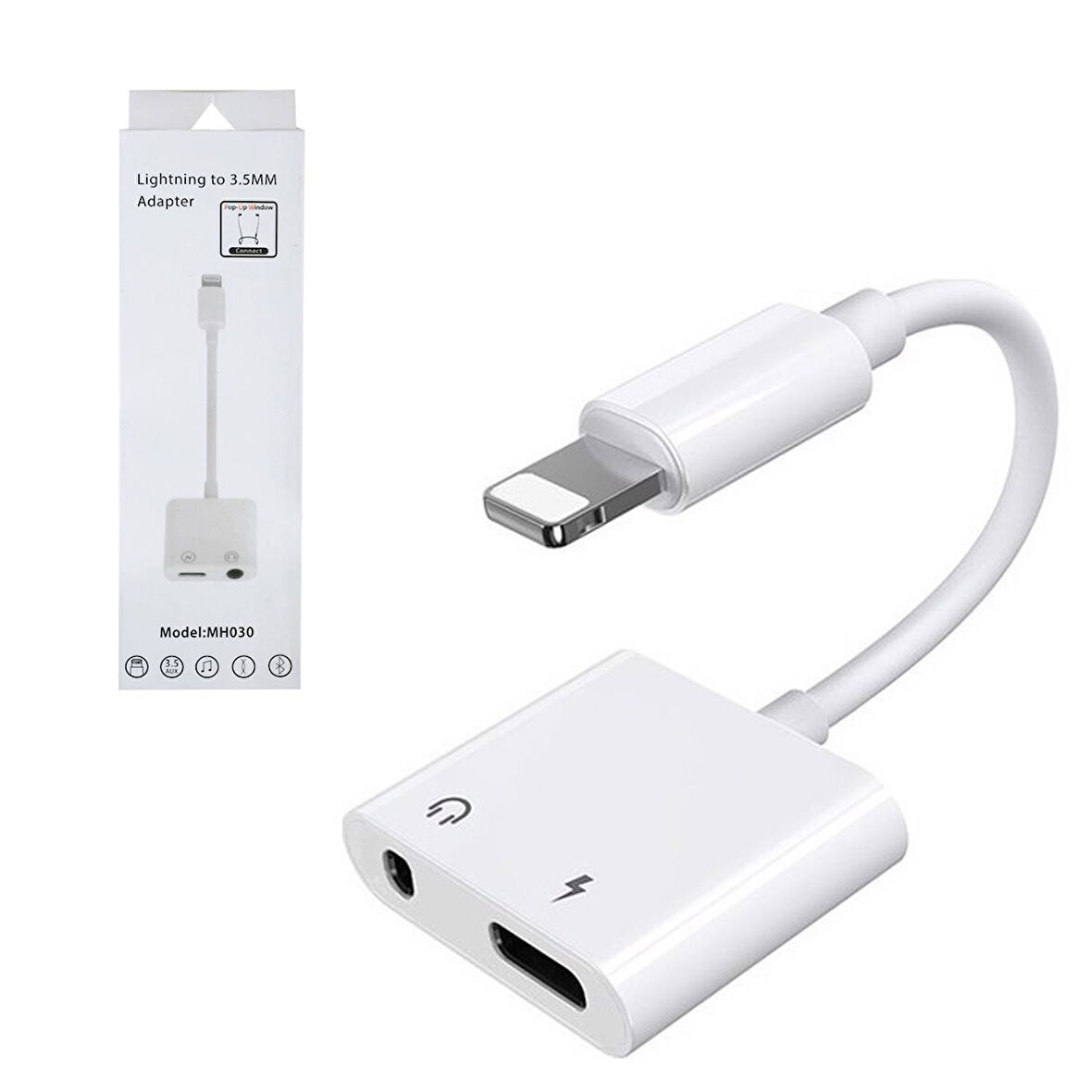 ÇEVİRİCİ İPHONE TO AUX OTG 10CM CONCORD MH-030