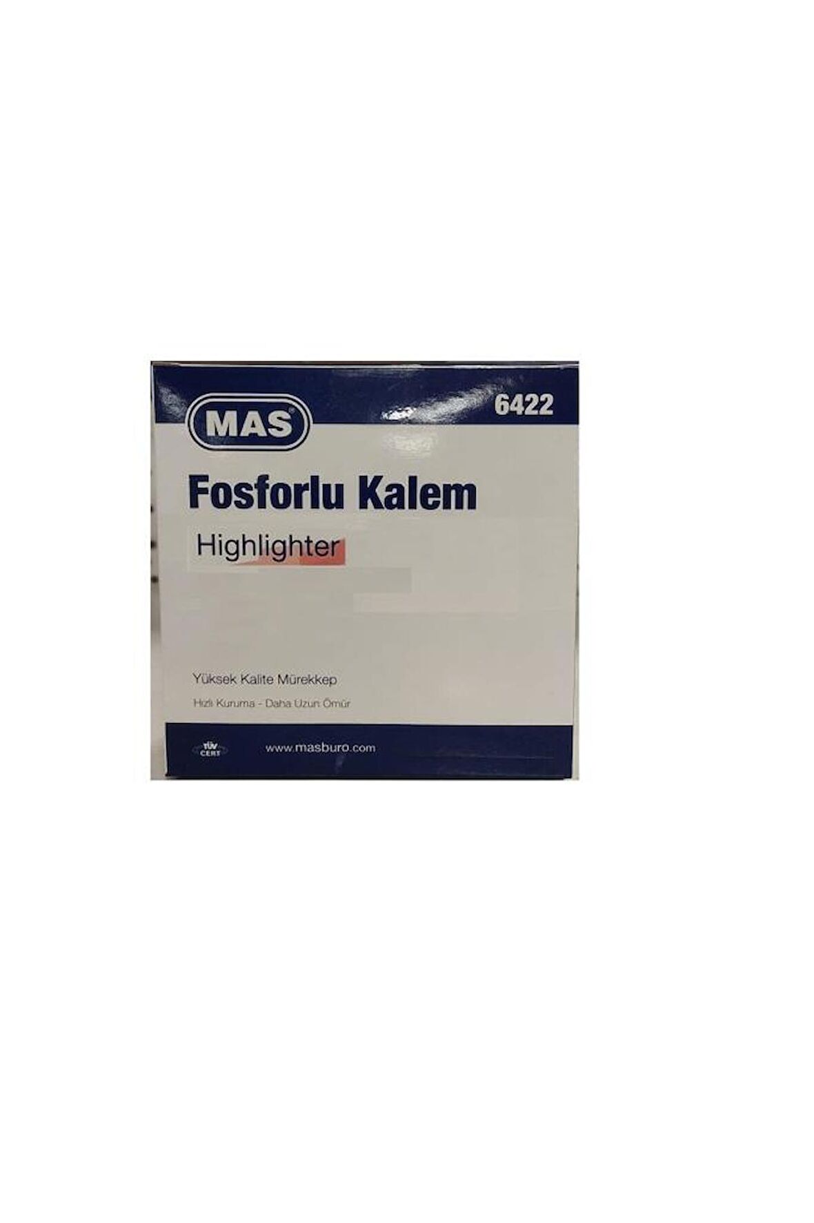 Mas Fosforlu Kalem (işaret Kalemi) Pastel Mor 6422 (12 Li Paket)