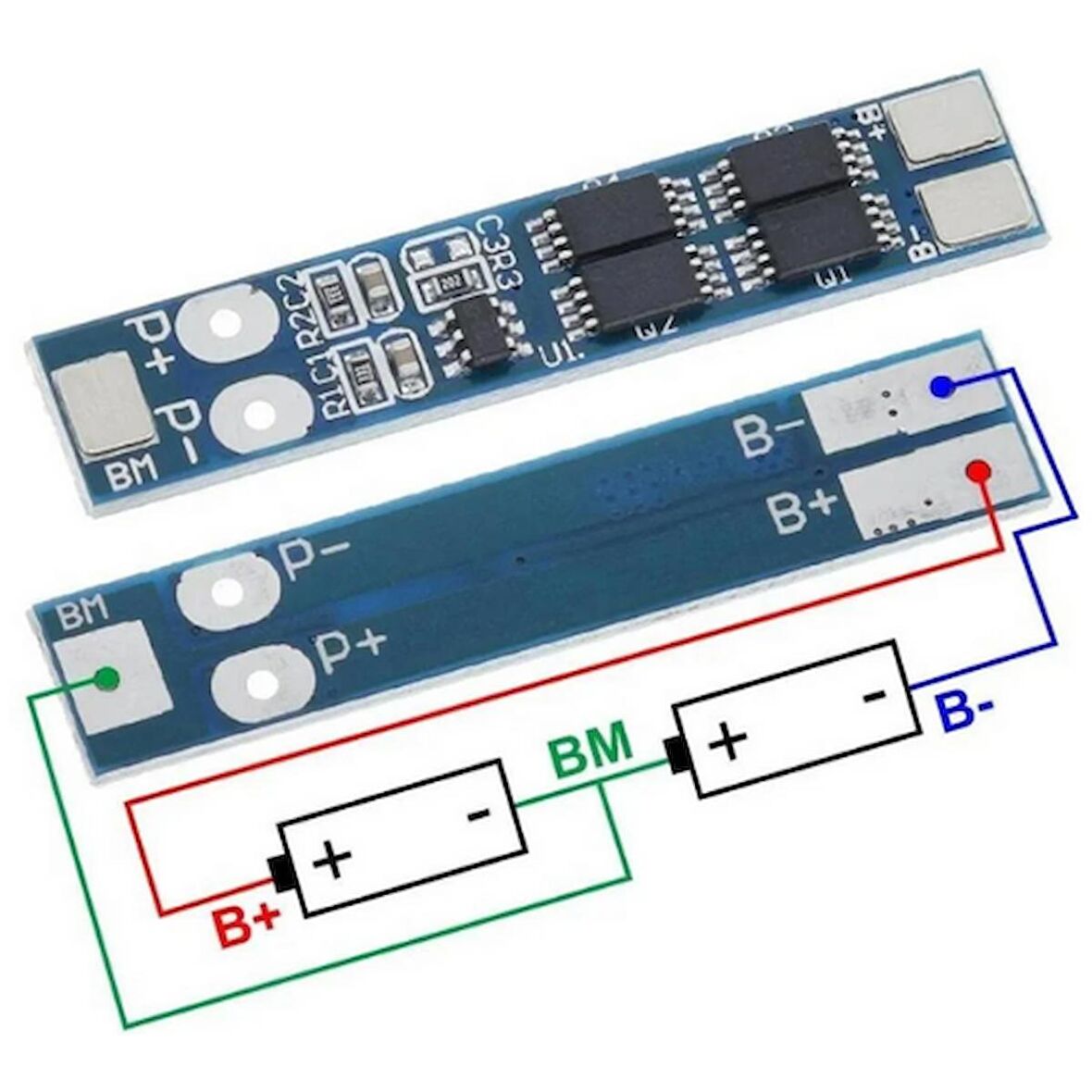 2S 8A Li-ion BMS