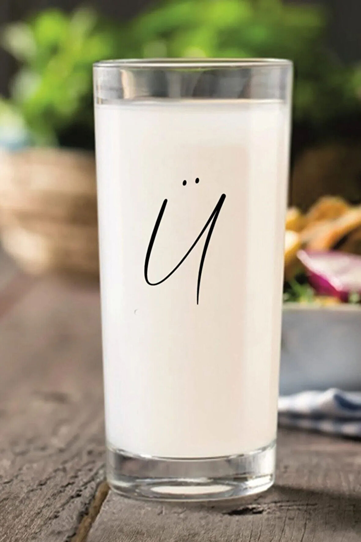 Ü Harfli Rakı Bardağı