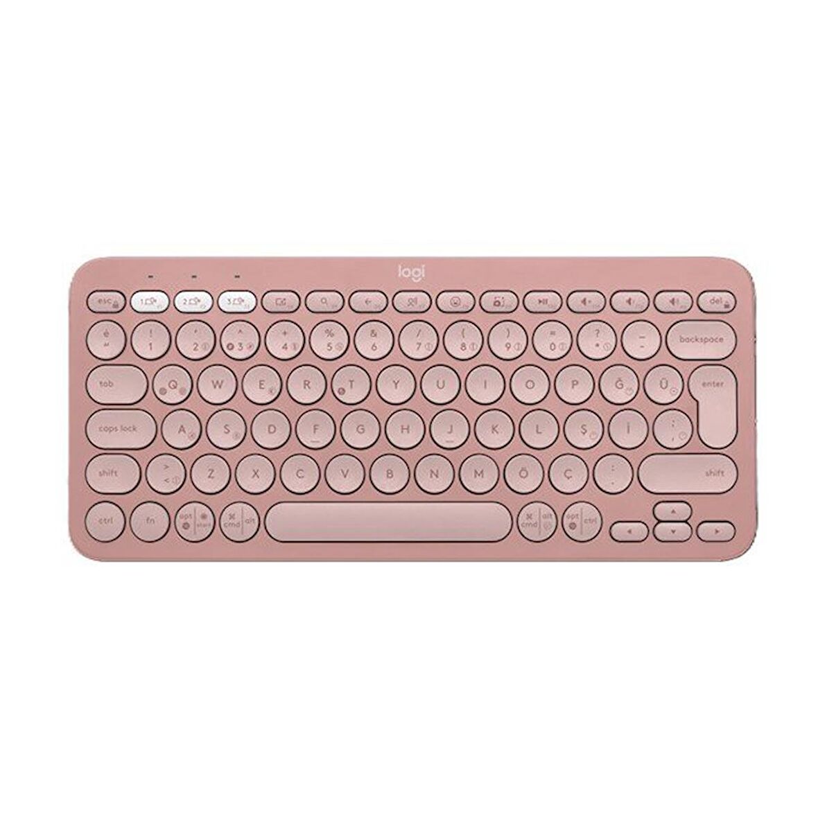 Logitech Pebble Keys 2 K380s BT Klavye Pembe