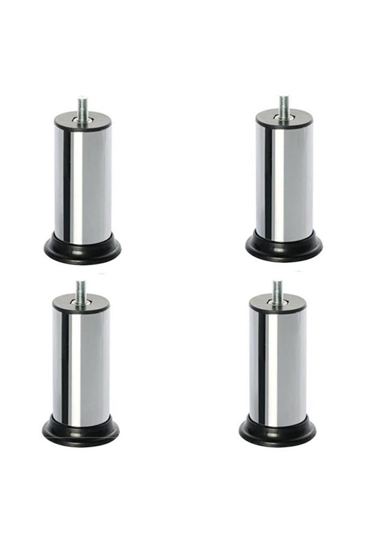 Robot Süpürge Uyumlu Koltuk Baza Ayağı Metal Civatalı Metrik Diş 10mm (4 Adet) 15 CM