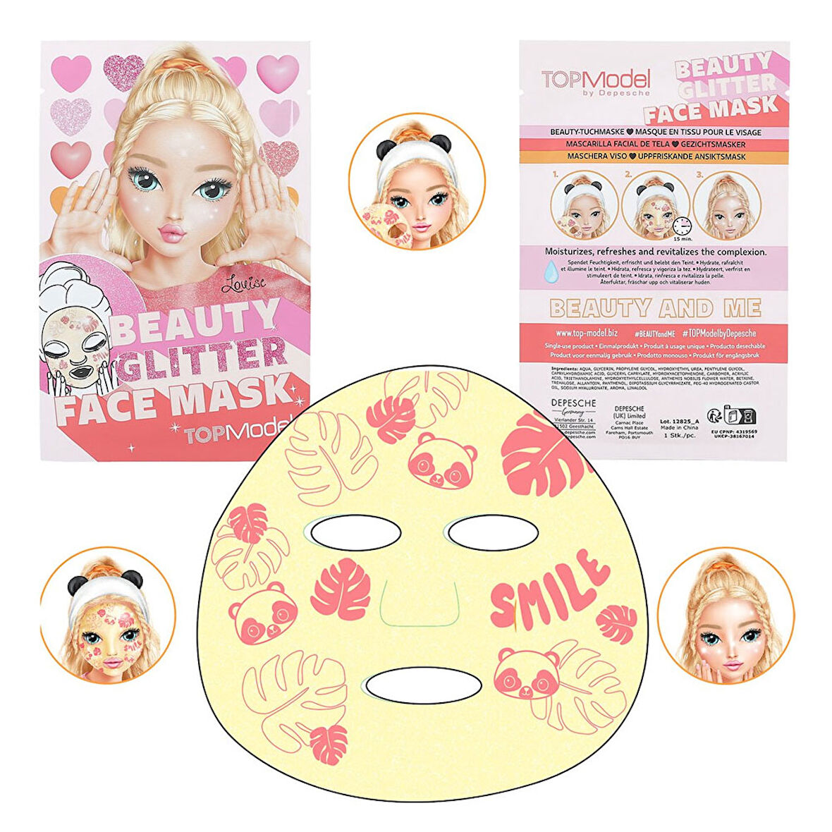 Top Model Parıltılı Yüz Maskesi Smile 12825