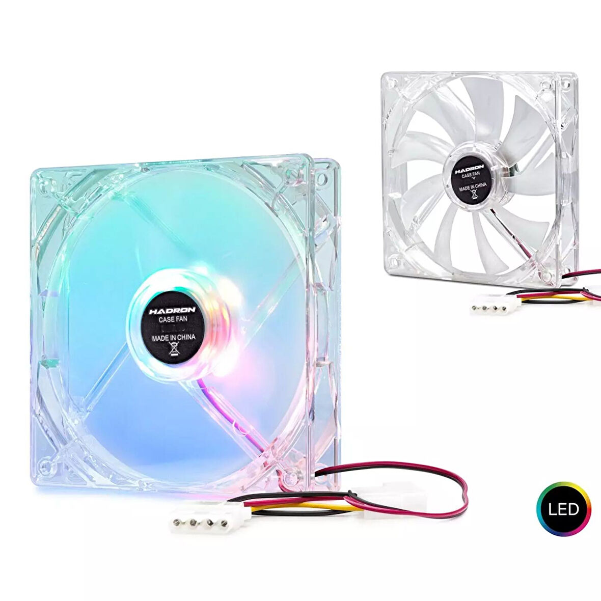 HADRON HDX-1502 Kasa Fanı Ledli 12x12x2.5cm