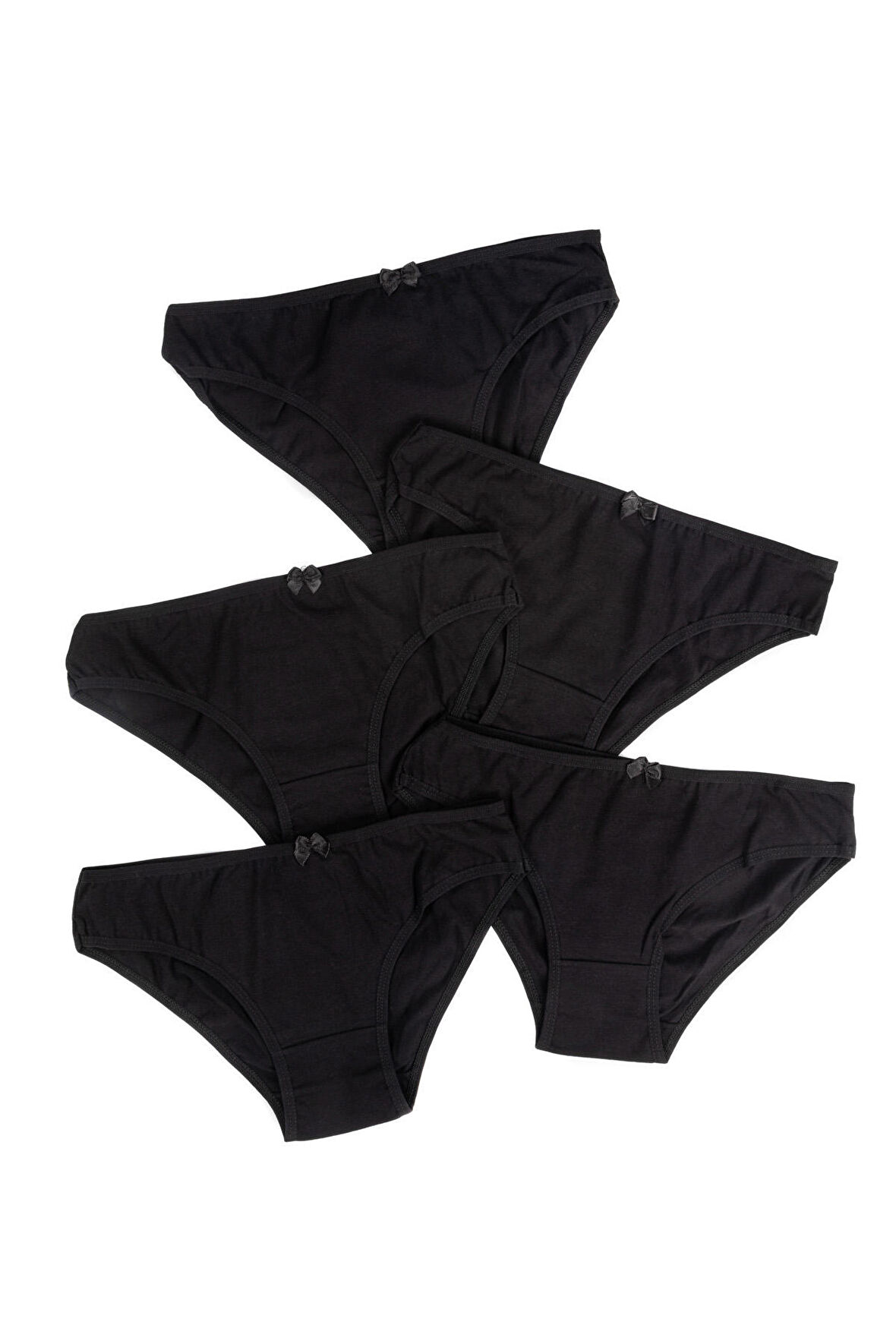 Kadın Külot 5 li Paket Likralı SİYAH