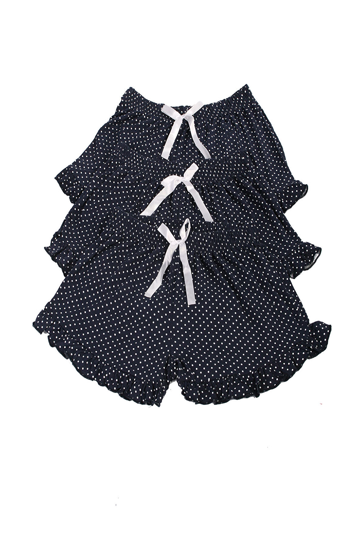 Kadın Kısa Şort Üçlü Paket Likralı LACİ