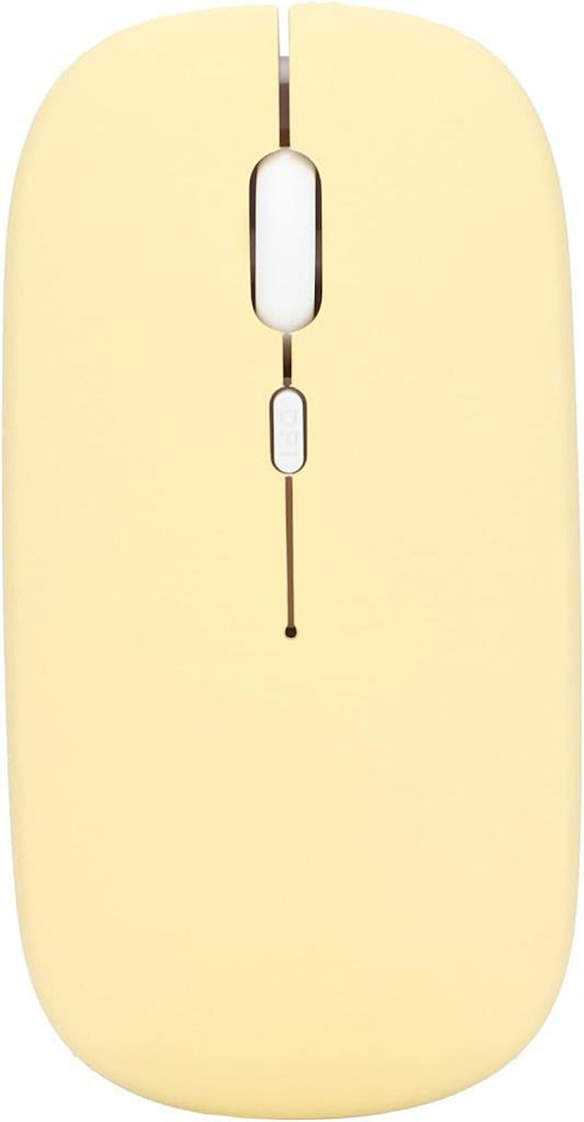 Samsung Galaxy Tab A7 LTE SM-T507 Uyumlu Kablosuz Bluetooth Pilli Optik Mouse - Sarı