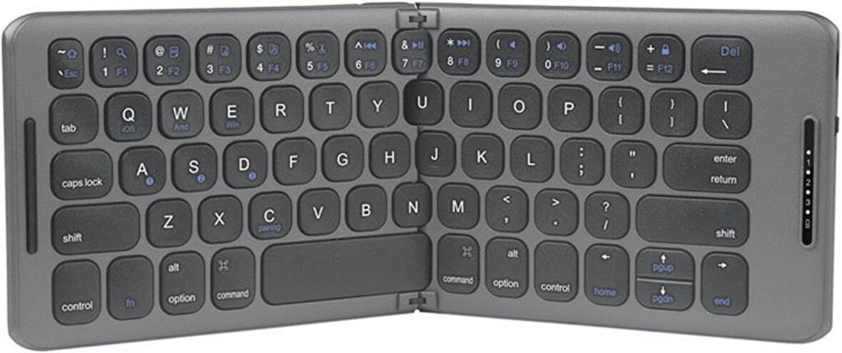 Concord Range HS 7" Uyumlu Kablosuz Bluetooth Şarj Edilebilir Katlanabilir Taşınabilir Klavye