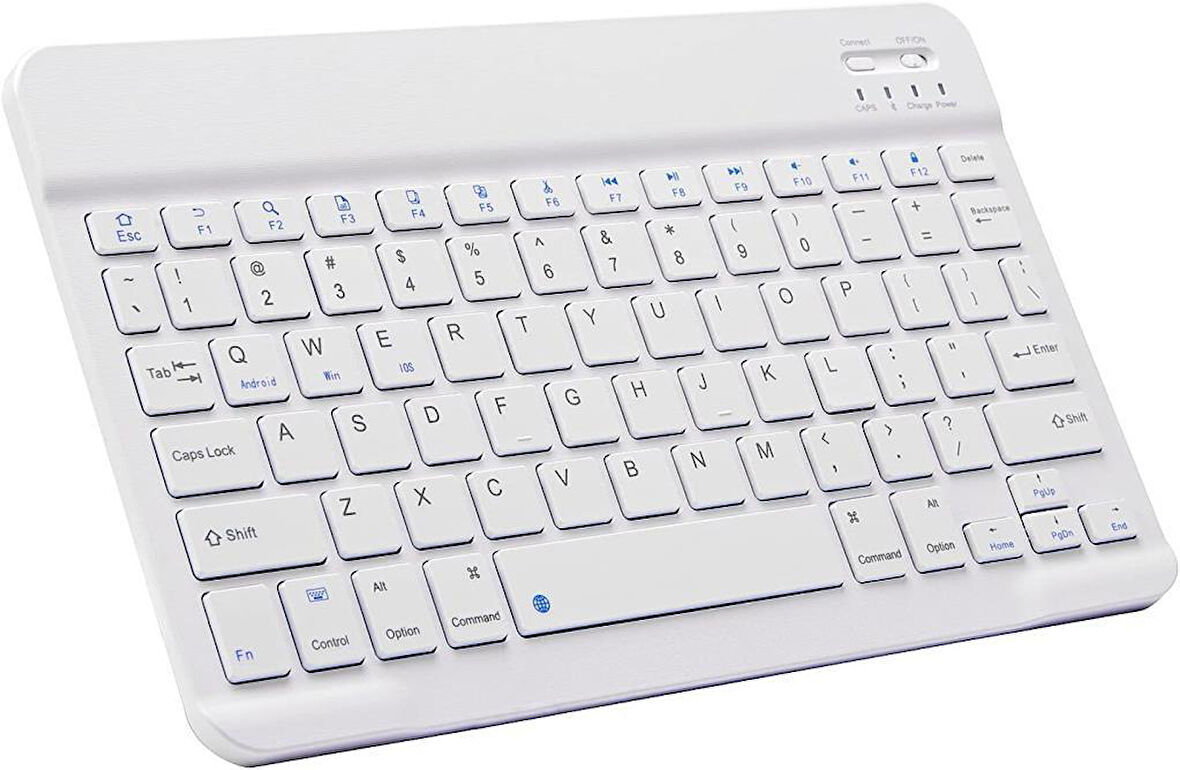 Huawei MatePad 11.5"S PaperMatte Edition Uyumlu Kablosuz Bluetooth Şarj Edilebilir Klavye - Beyaz