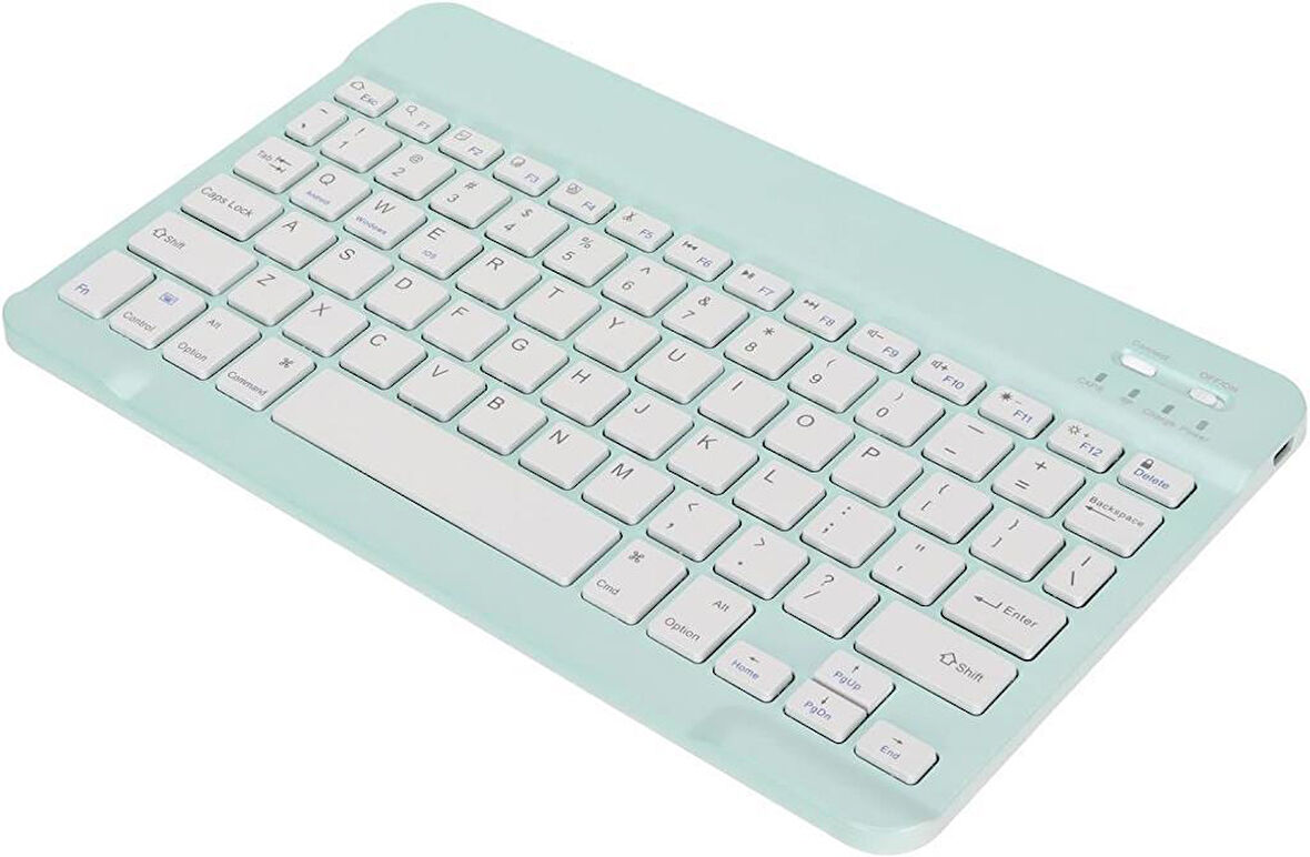 Welio M108A 10.1" Uyumlu Kablosuz Bluetooth Şarj Edlebilir Türkçe Q Klavye - Yeşil