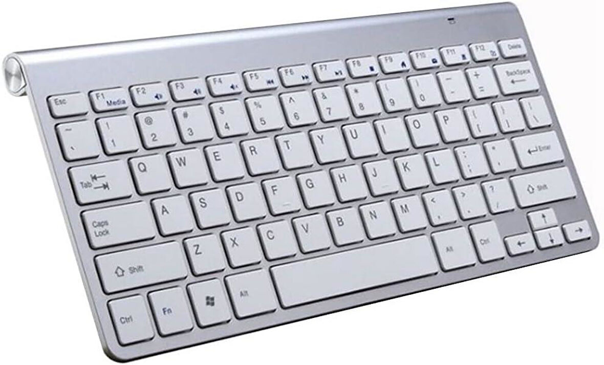Reeder A8i Q2 8" Uyumlu Kablosuz Wireless Pilli Türkçe Q Klavye - Gümüş