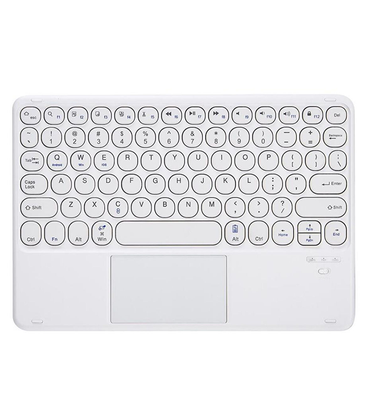 TCL TAB 11 Tablet (9466X) 10.95" Uyumlu Kablosuz Bluetooth Şarjlı TouchPad'li Türkçe Q Klavye - Beyaz