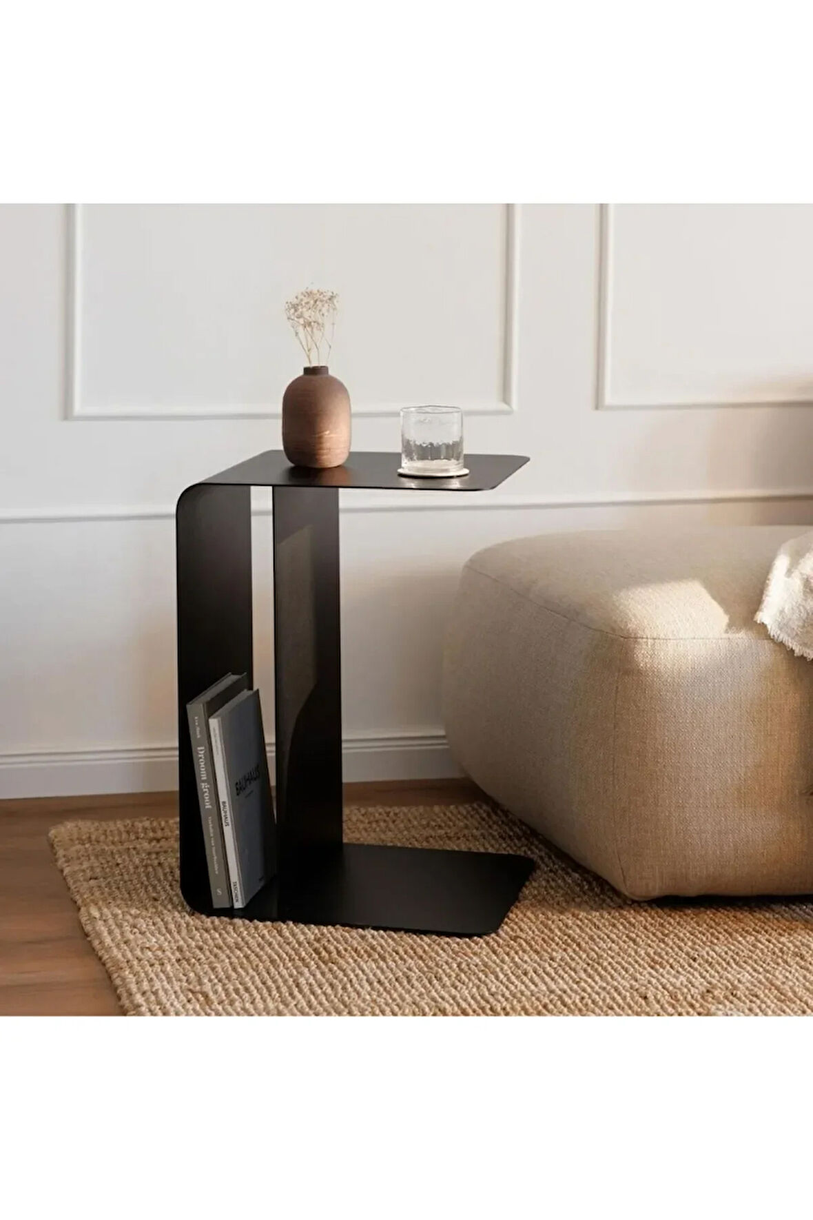 Cosmo El Yapımı Çelik Sac Yan ve Orta Sehpa