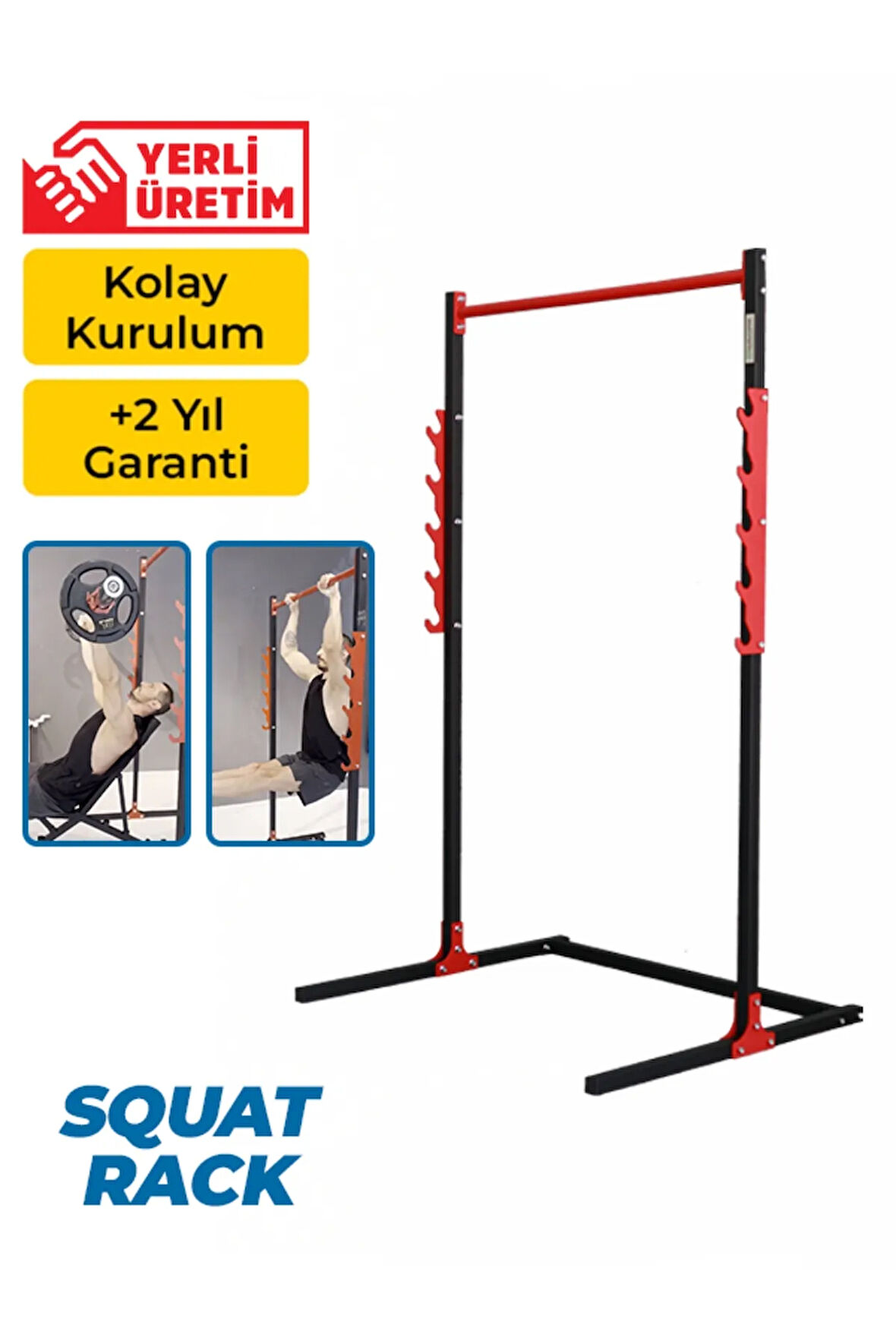 Fonksiyonel Squat Rack Güçlü Tasarım Ile Evde Egzersiz Için Ideal