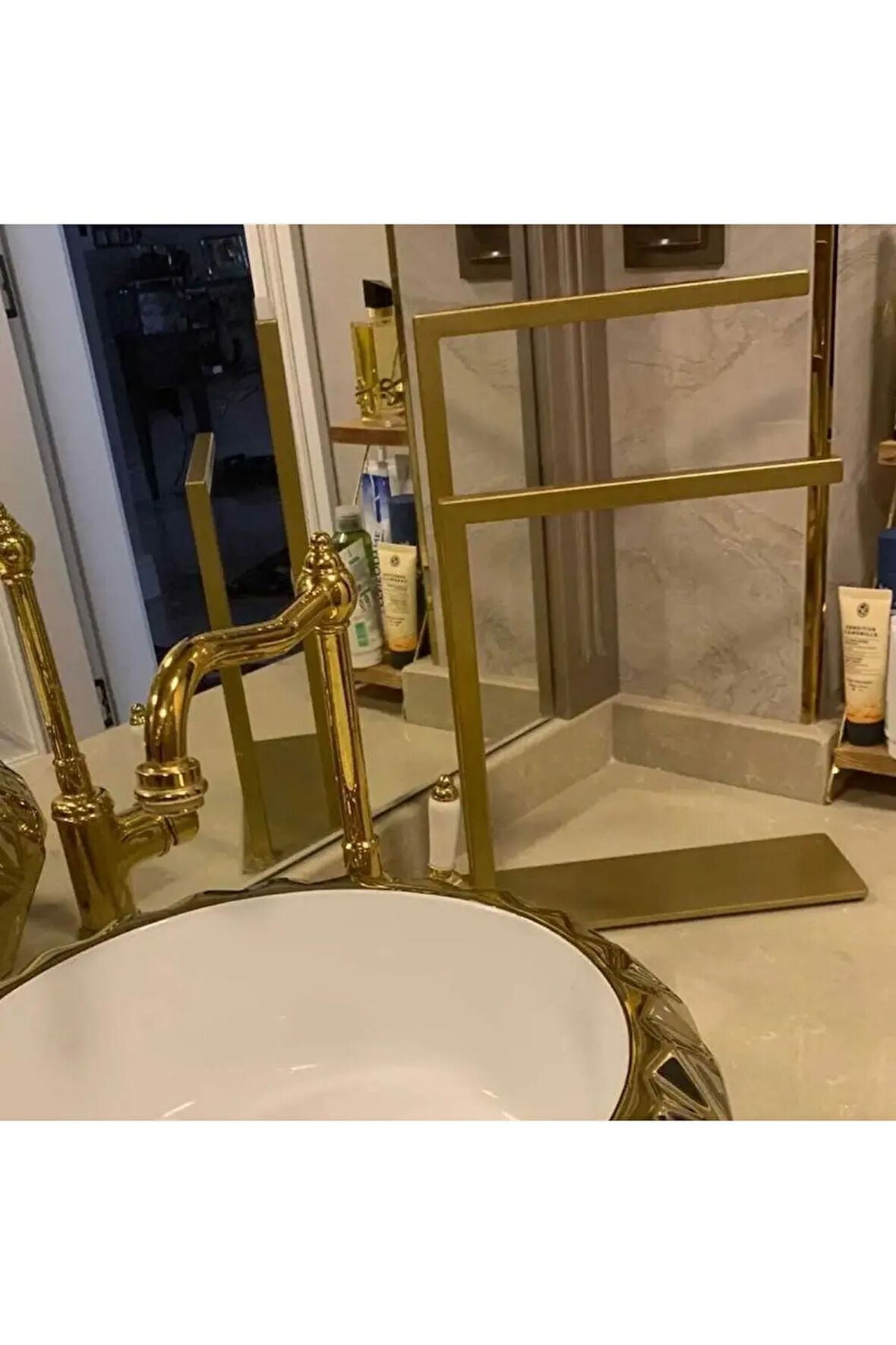 Arya Tezgah Üzeri Havluluk Gold