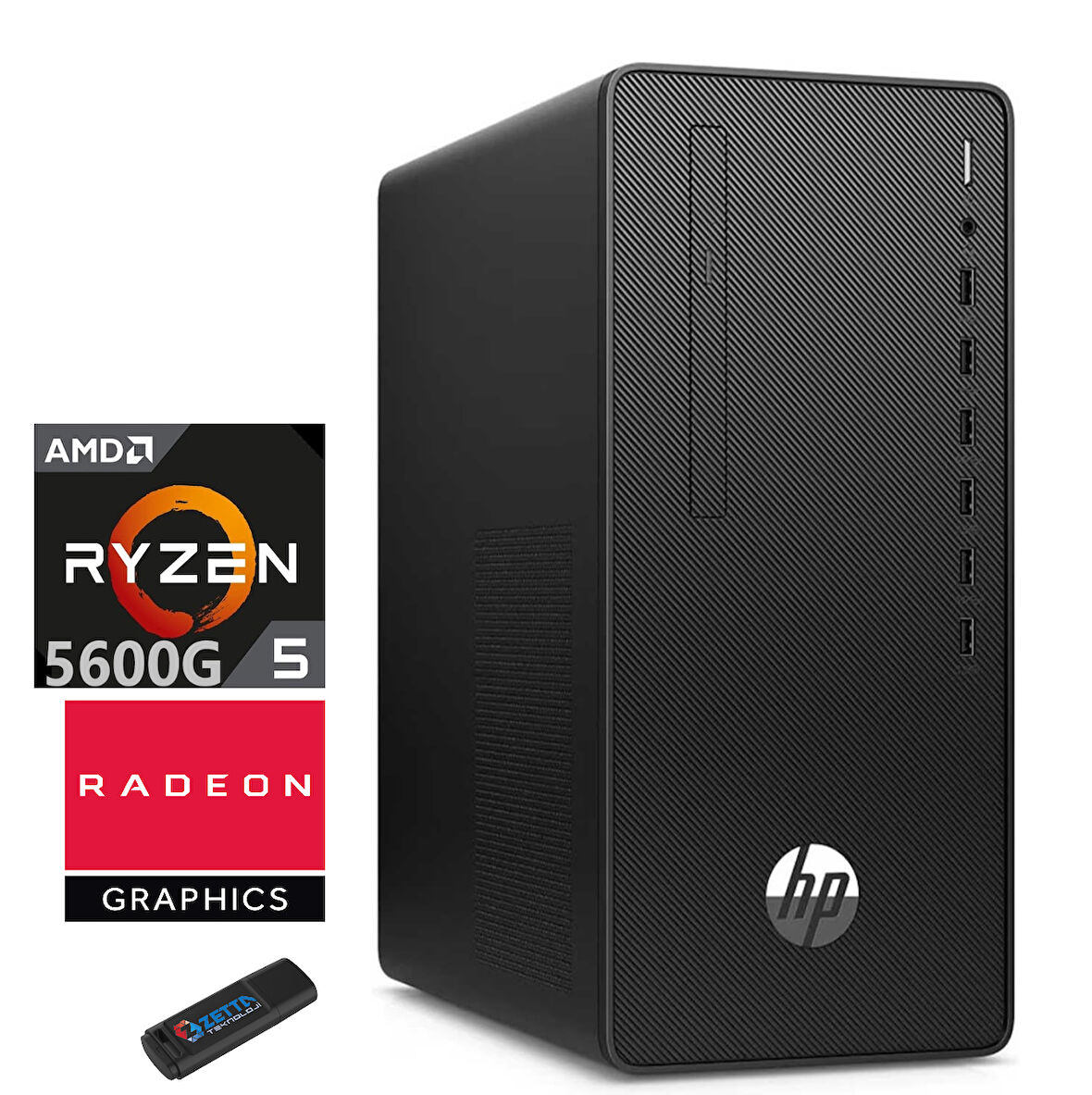 Hp 295G8 Ryzen 5-5600G 8gb 4tb SSD WINDOWS11HOME Masaüstü Blgisayar AA54TDET25+ZETTAUSBBELLEK