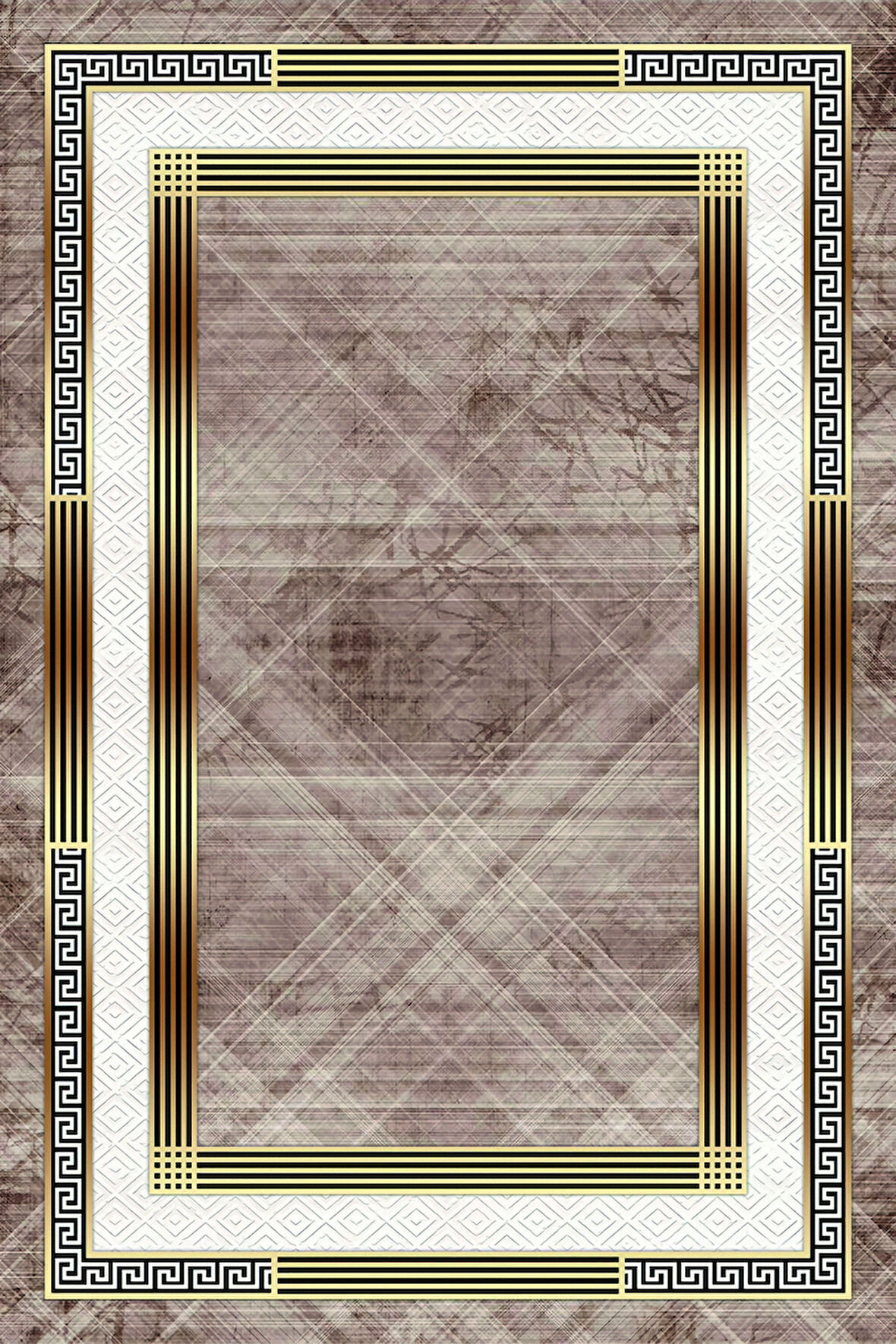 Pamuk Dokuma Taban Kaymaz Yıkanabilir Klasik Desenli  Salon Halısı Mutfak Halısı Koridor Halısı