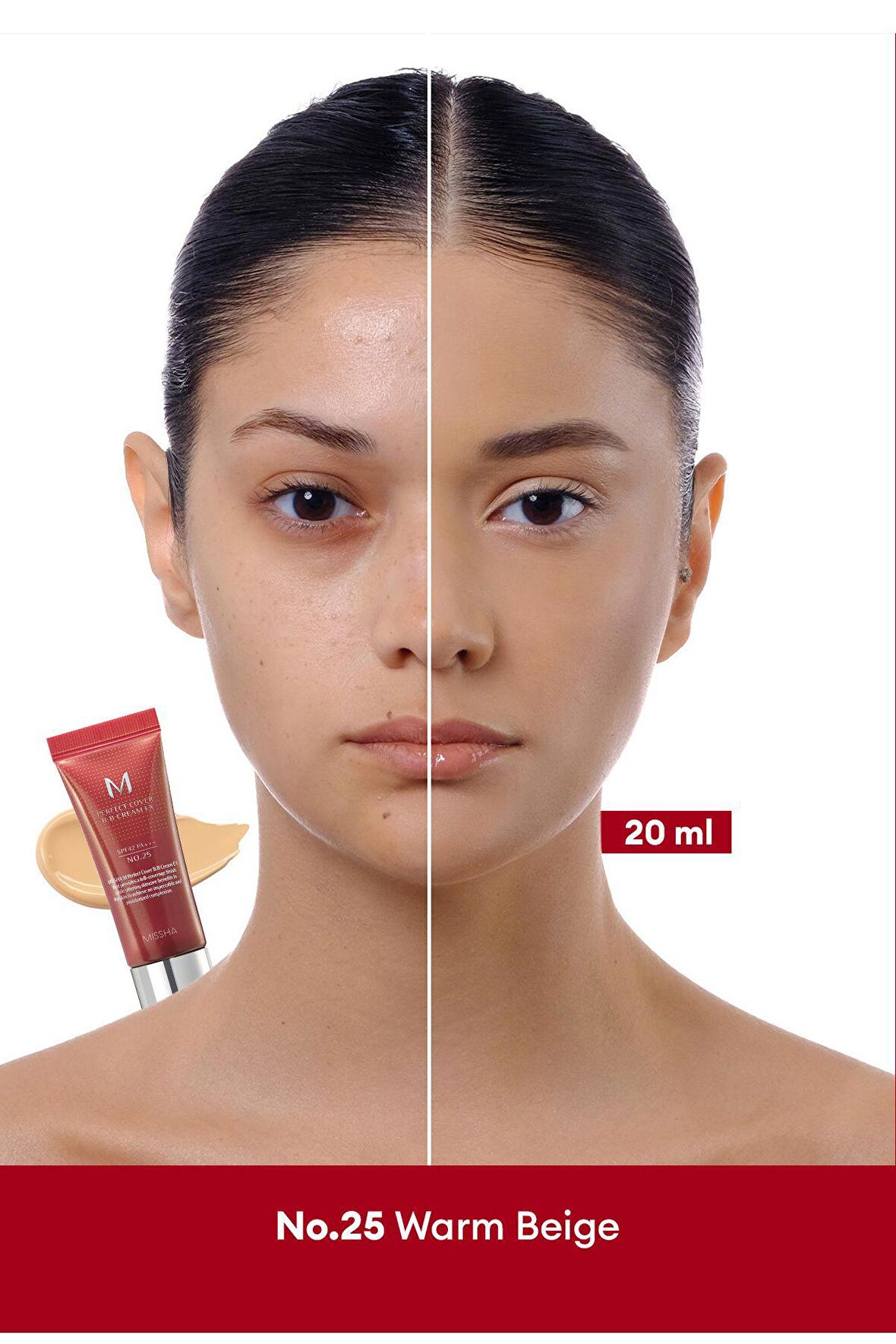 MISSHA Yoğun Kapatıcılık Sunan BB Krem M Perfect Cover BB Cream Ex No: 25 ( 20 ML )