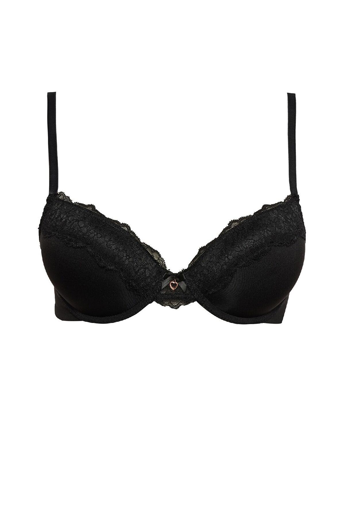 DeFacto Dantel Detaylı Dolgulu Push Up Bra-Fall in Love D8163AX25SPBK81