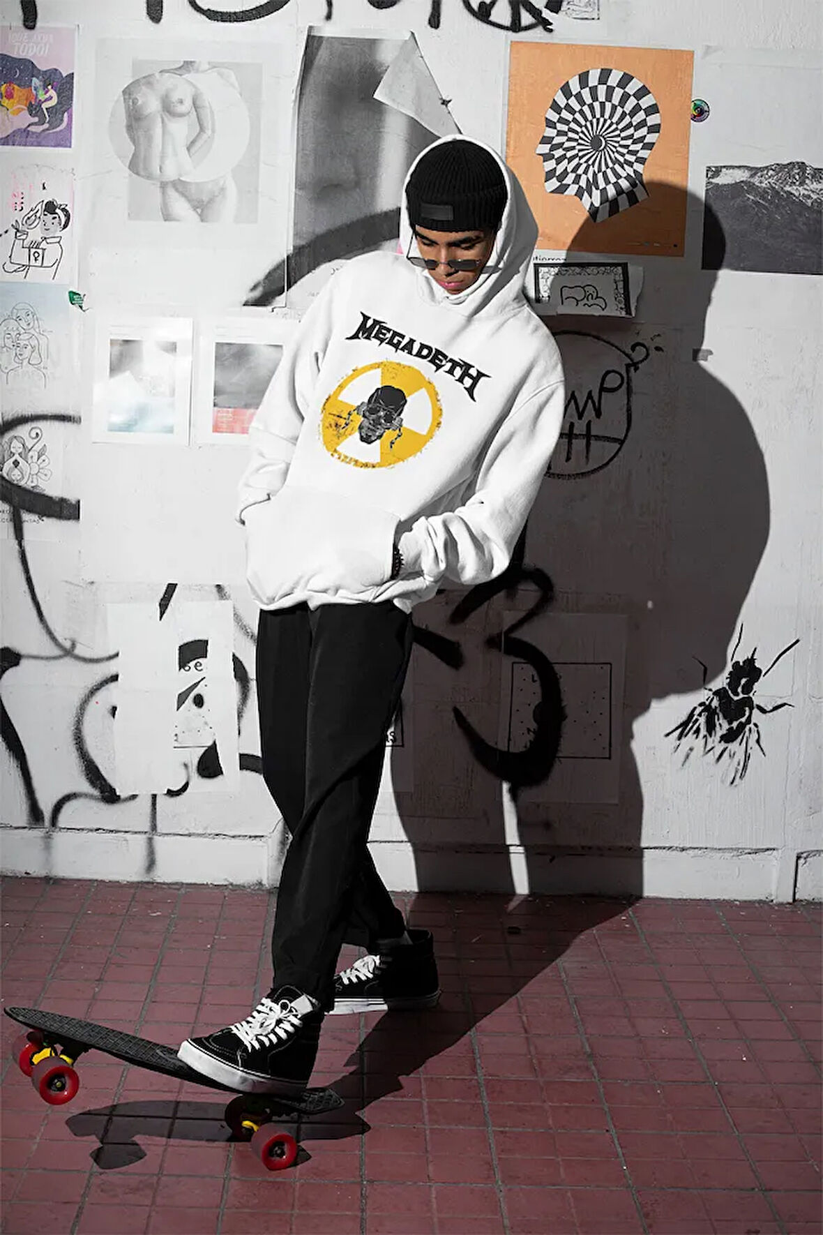 Megadeth Baskılı Unisex Oversize Rock Metal Müzik Grubu Hoodie