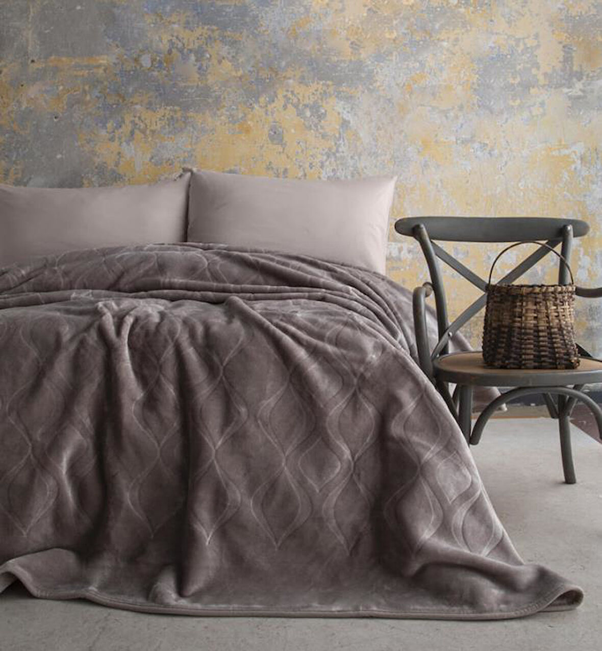 AP Embos Çift Kişilik Vizon Mercy Battaniye