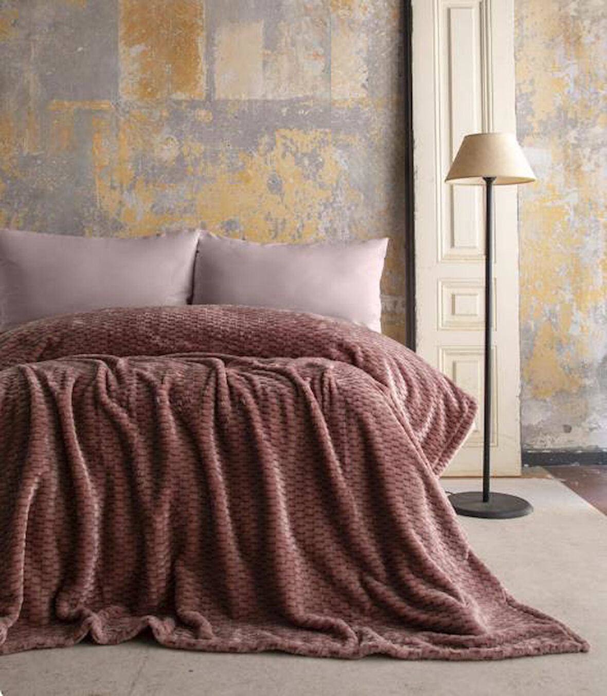 AP Jakarlı Tek Kişilik Pembe Trusty Battaniye 160*220